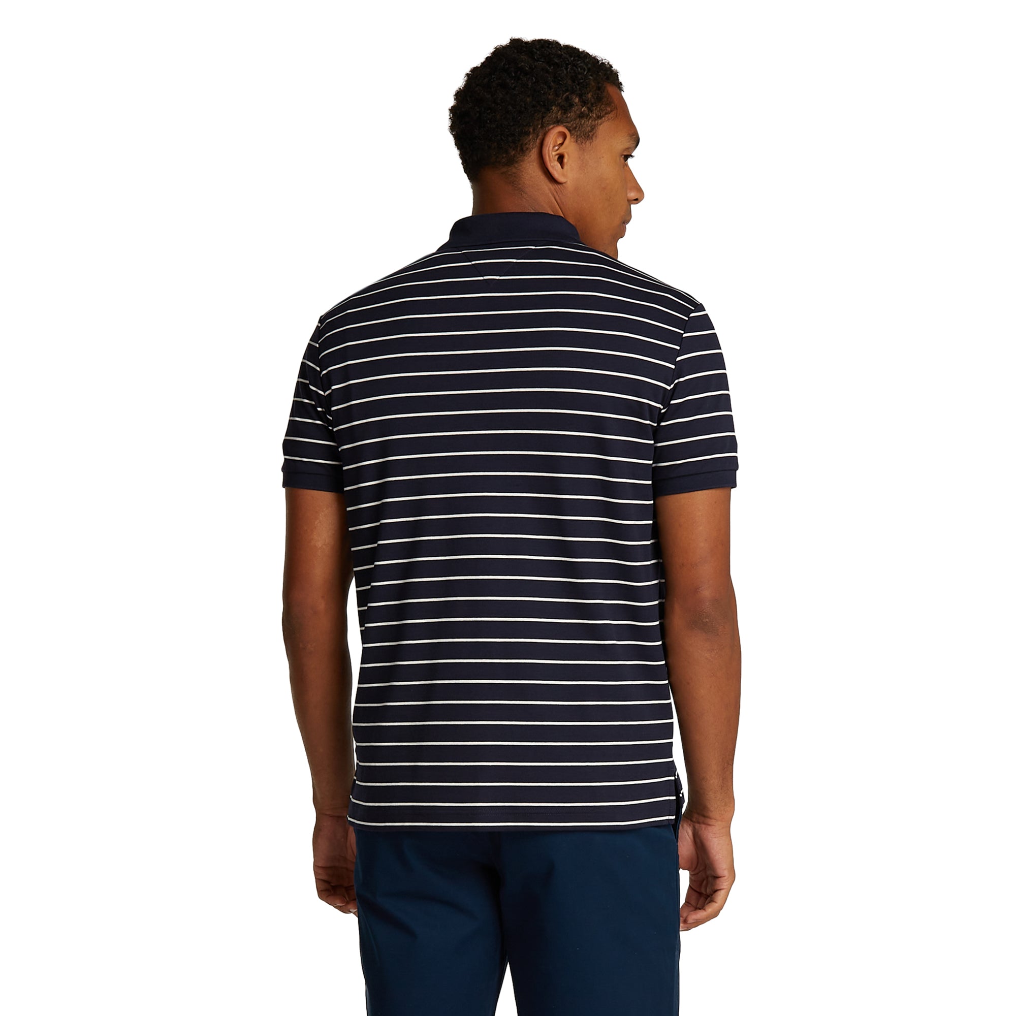 Tommy Hilfiger Liquid Cotton Polo Shirt Desert Sky/Ecru OA7