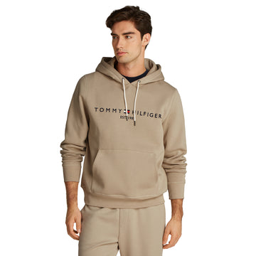 Tommy Hilfiger Logo Hoodie Sandalwood RBT