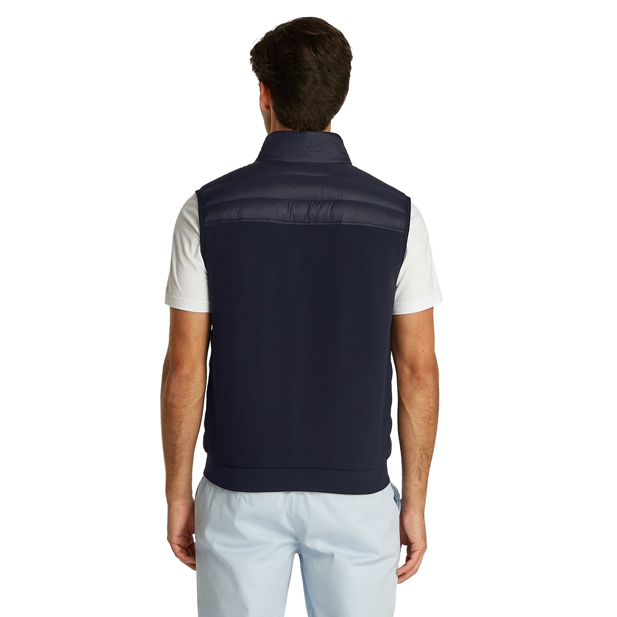 Tommy Hilfiger Mixed Media Full Zip Vest Desert Sky DW5