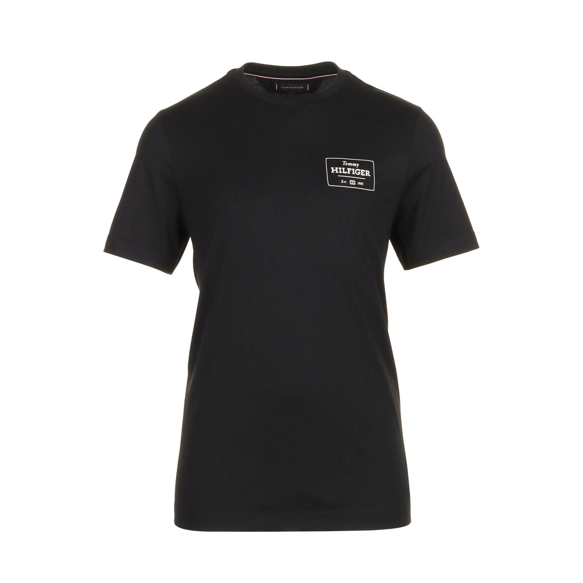 Tommy Hilfiger Monotype Printed Label Tee Black BDS