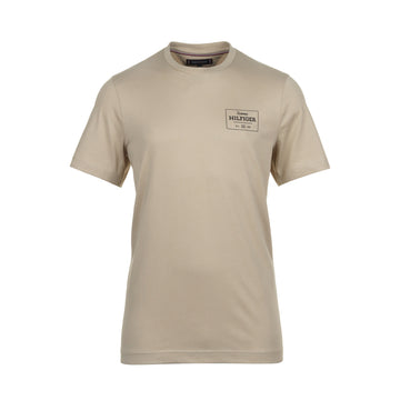 Tommy Hilfiger Monotype Printed Label Tee Sandalwood RBT