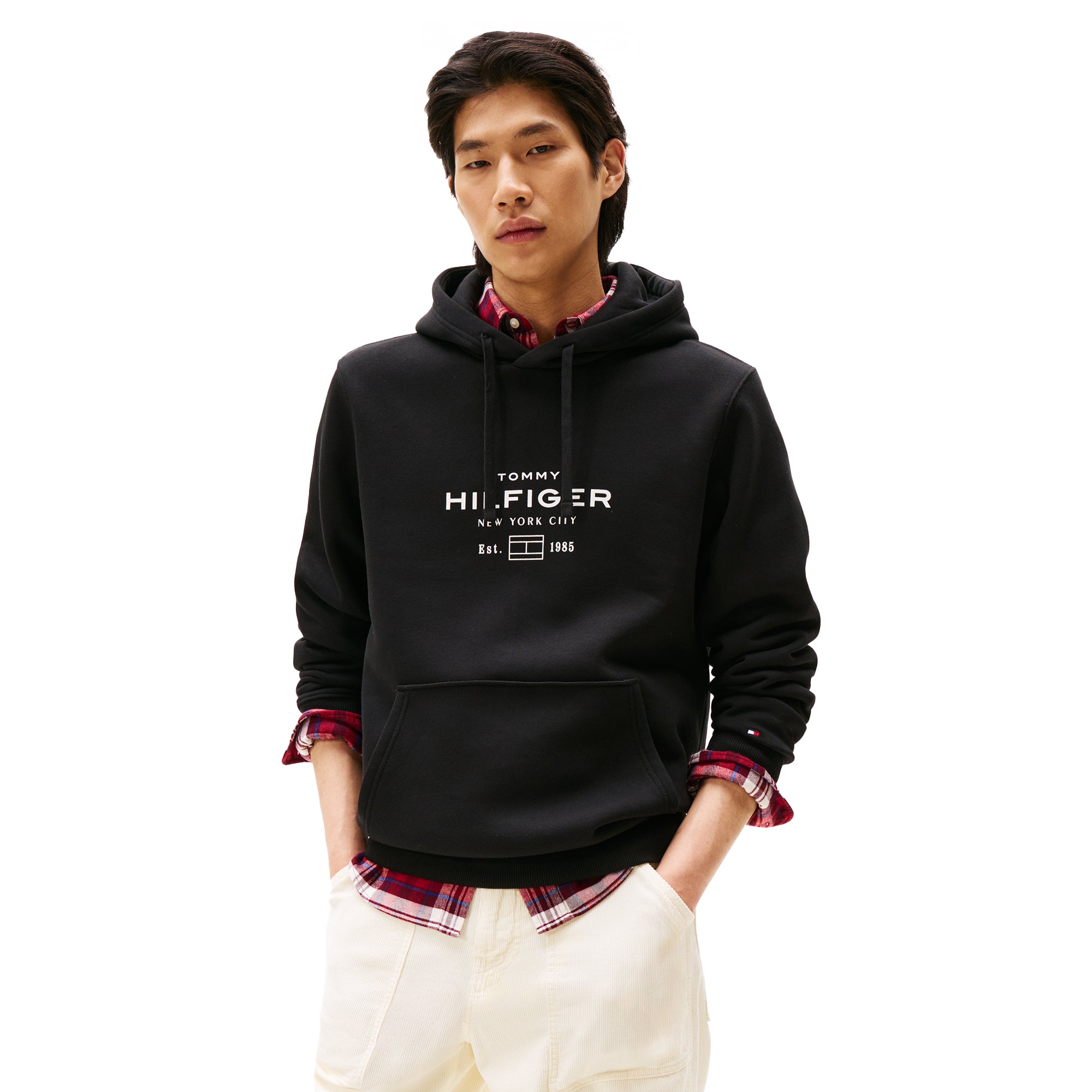 Tommy Hilfiger Oval Graphic Hoodie - Desert Sky DW5 - MW0MW40864