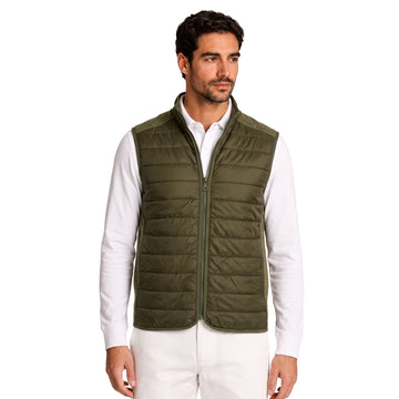 Tommy Hilfiger Mixed Media Hybrid Full Zip Golf Vest