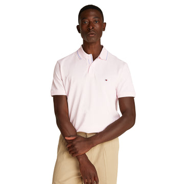 Tommy Hilfiger Placket Interest Polo Shirt Light Pink TOG