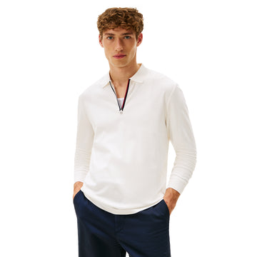 Tommy Hilfiger Sporty Interlock Zip Polo Shirt