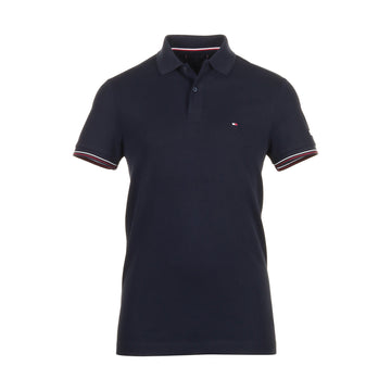 Tommy Hilfiger Stripe Cuff Polo Shirt Desert Sky DW5
