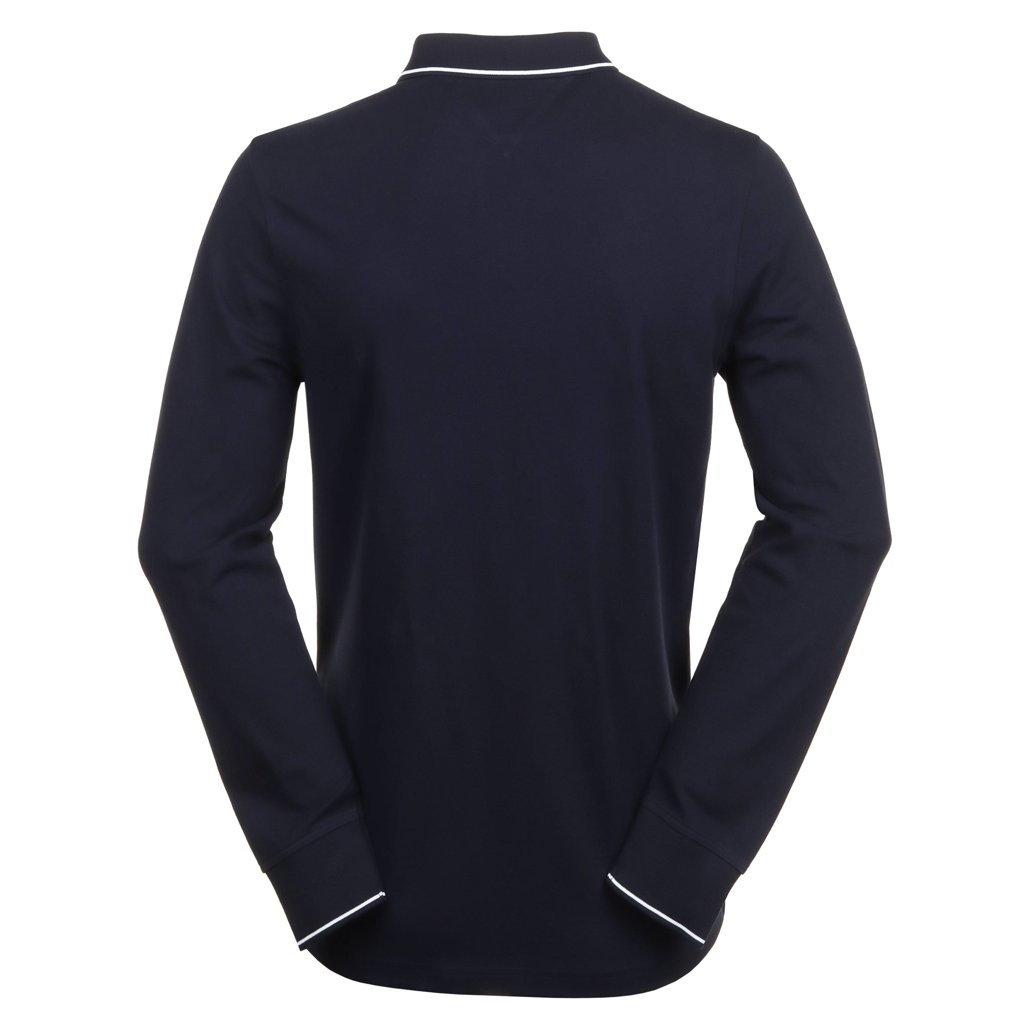 Tommy Hilfiger Zip RWB Detail Long Sleeve Polo Shirt Desert Sky DW5 
