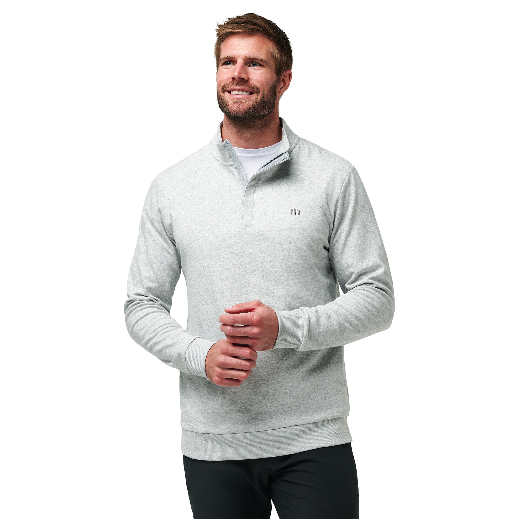TravisMathew Cloud 2.0 1/4 Zip - Chocolate Brown - 1MS309-D0089