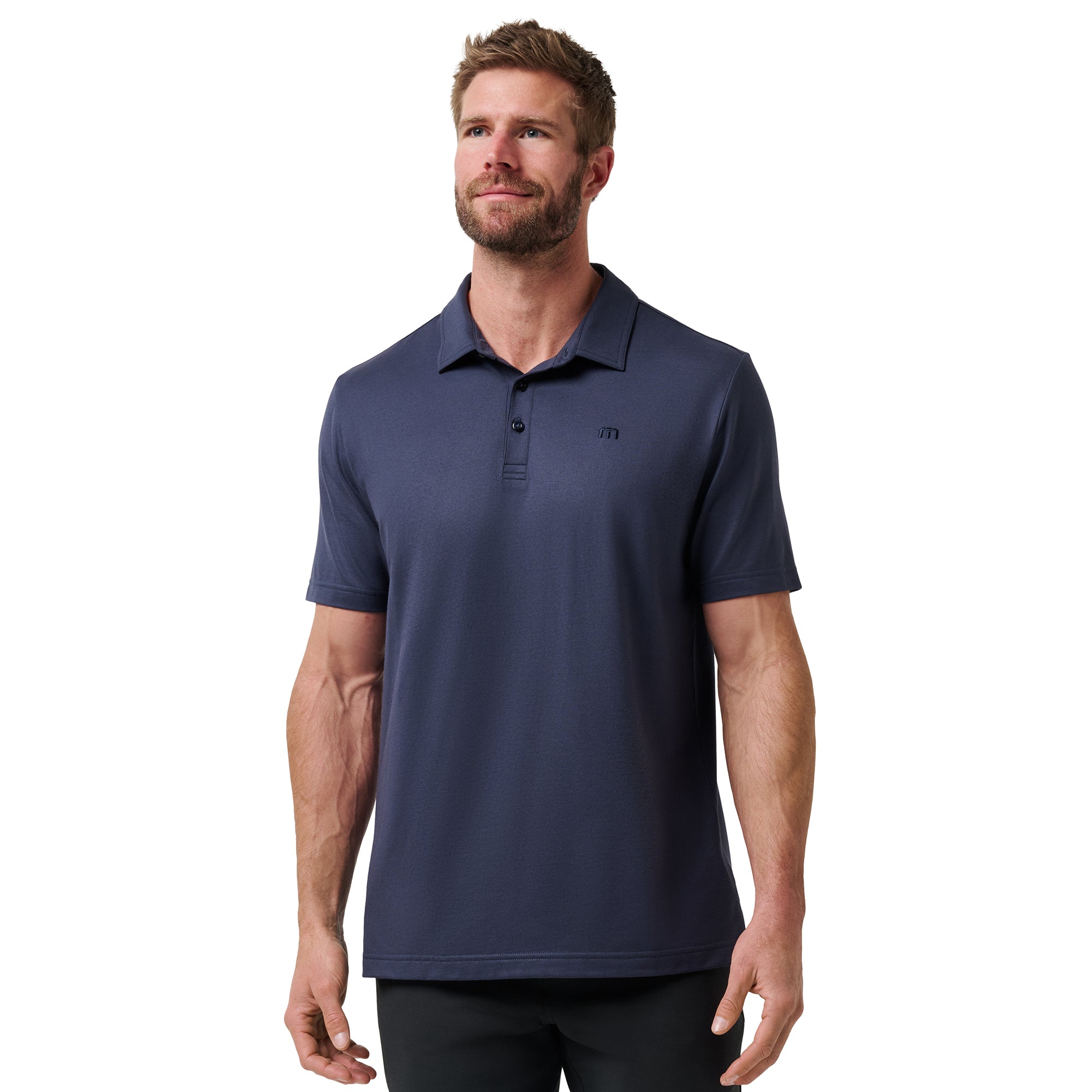 TravisMathew Featherweight Performance Polo Shirt - Total Eclipse ...