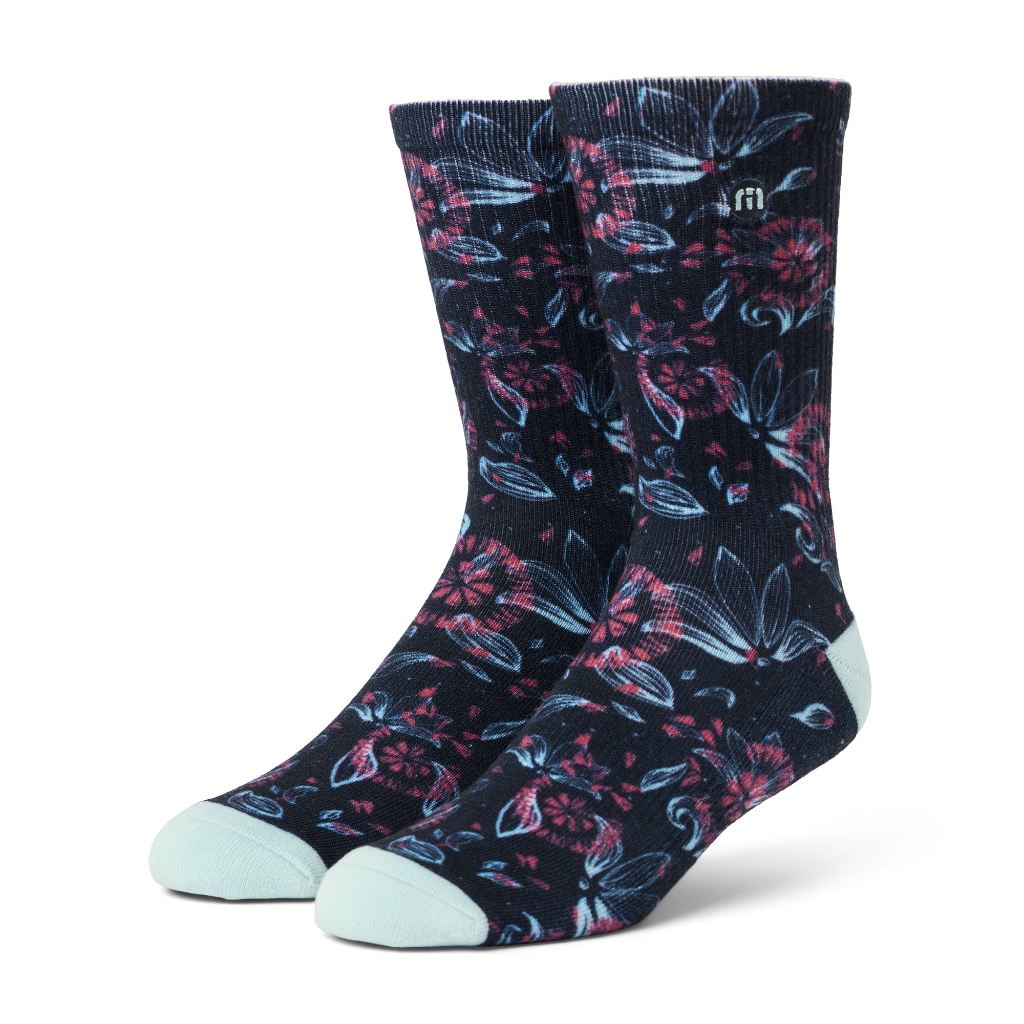 TravisMathew Flourish Mood Crew Socks Mood Indigo 