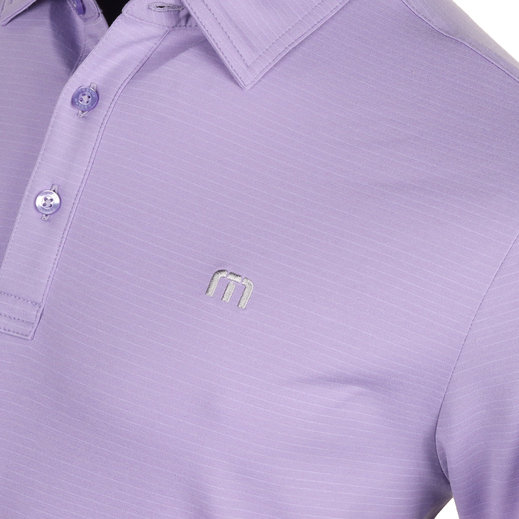 TravisMathew Heater Polo Shirt Heather Imperial
