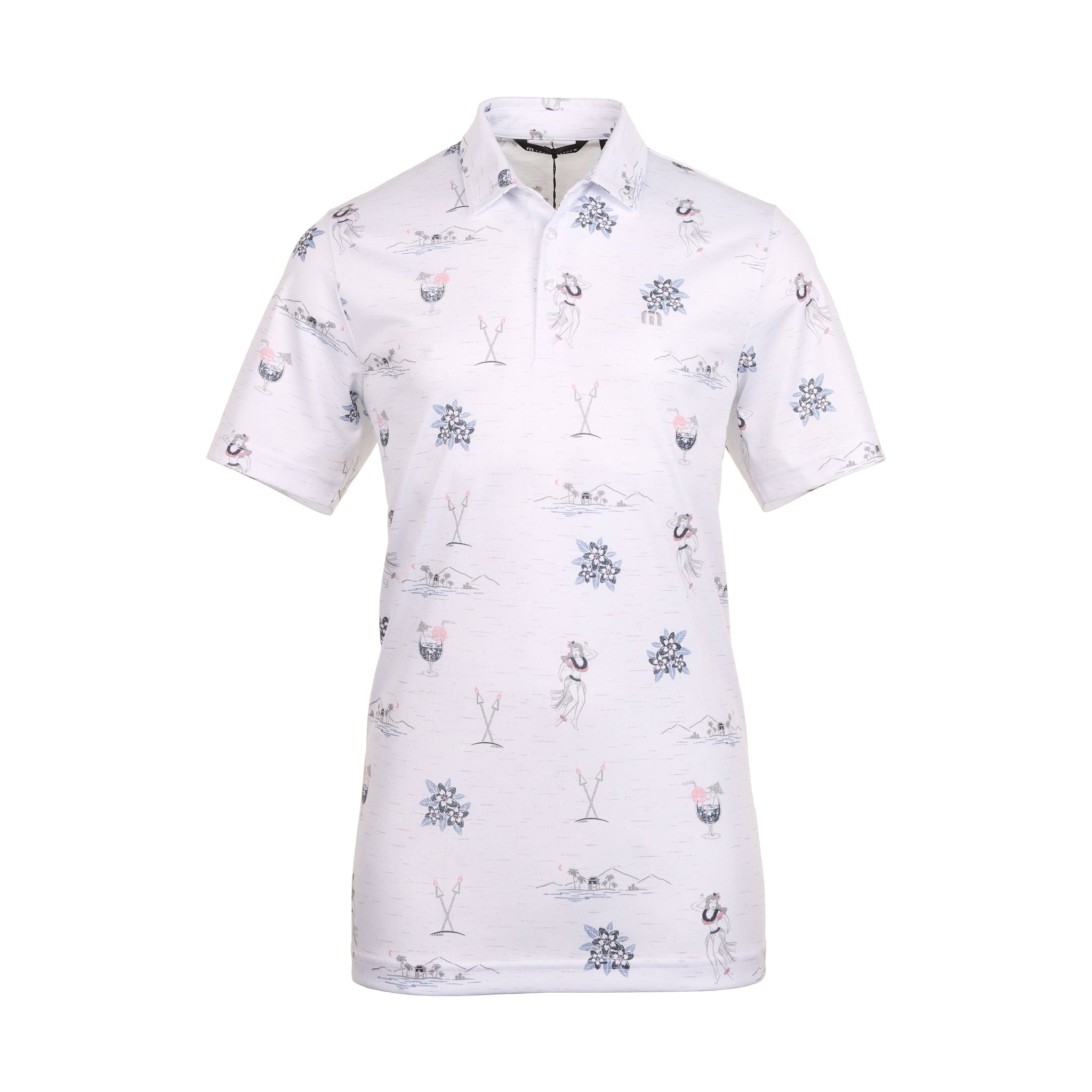 TravisMathew Island Paradise Polo Shirt White 