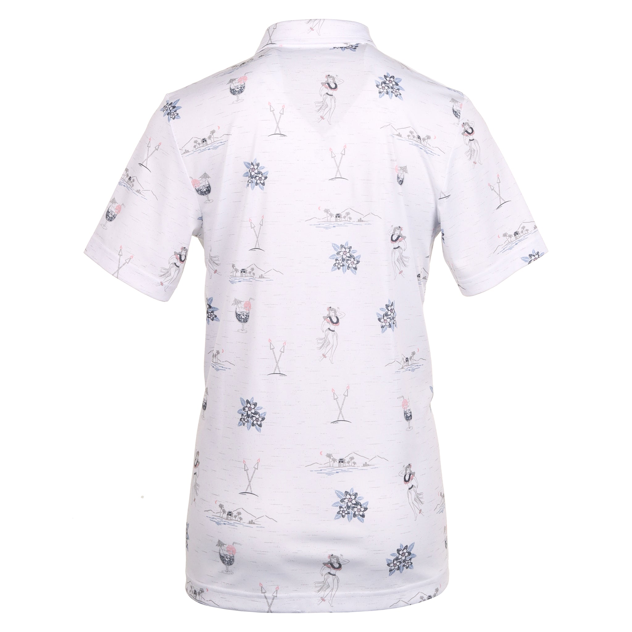 TravisMathew Island Paradise Polo Shirt White 