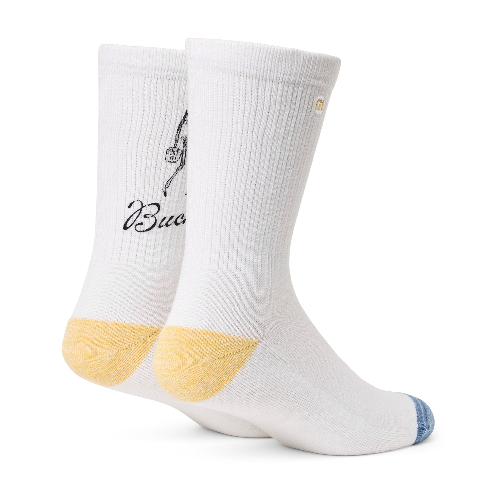 TravisMathew Lost Buckets Crew Socks White