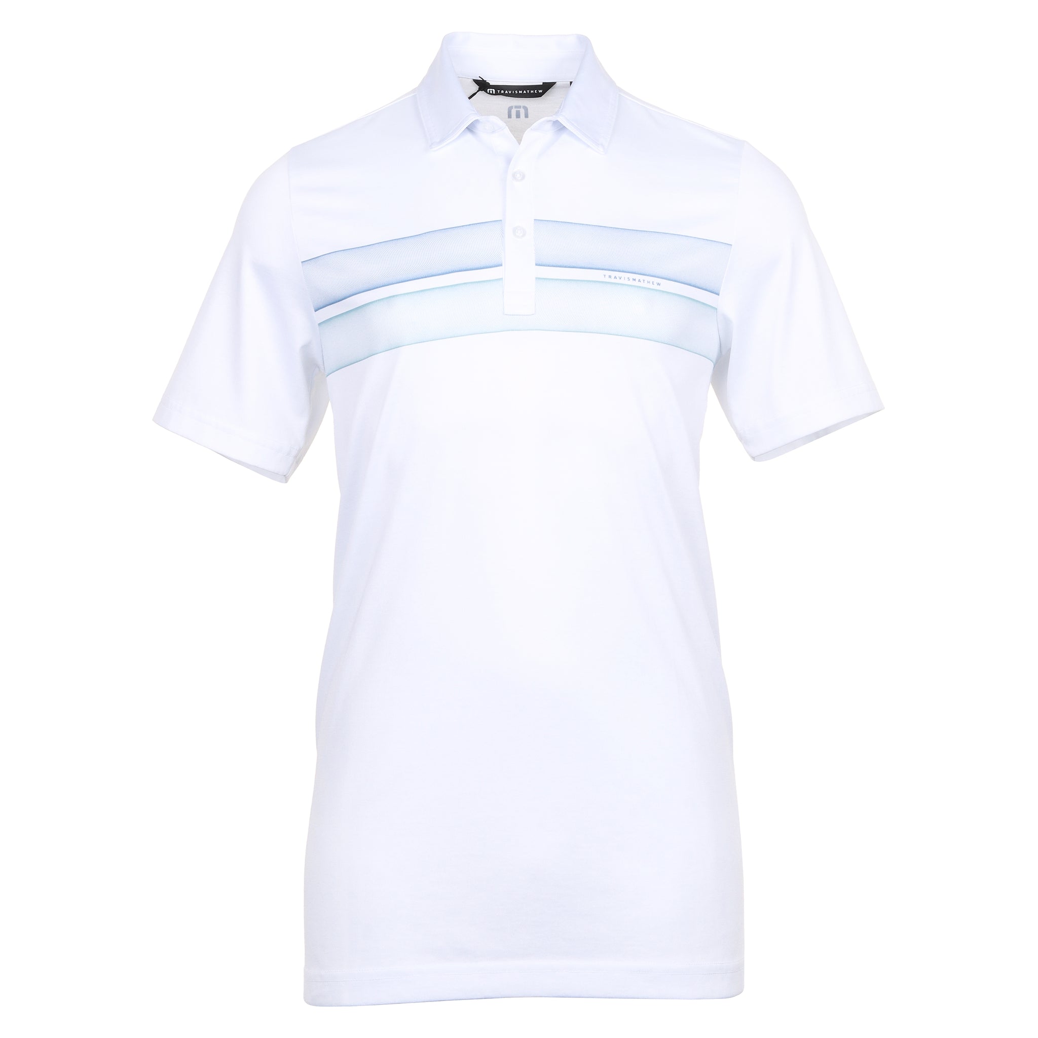 TravisMathew Ocean Time Polo Shirt 1MAA014 White & Function18