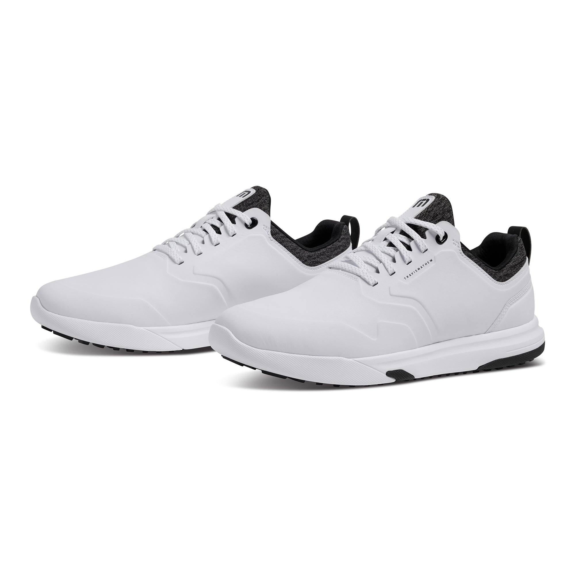 TravisMathew Men's The Daily Pro Plus Golf Shoes, Size 8.5, White/Blue TravisMathew Men's The Daily Pro Plus Golf Shoes, Size 8.5, White/Blue