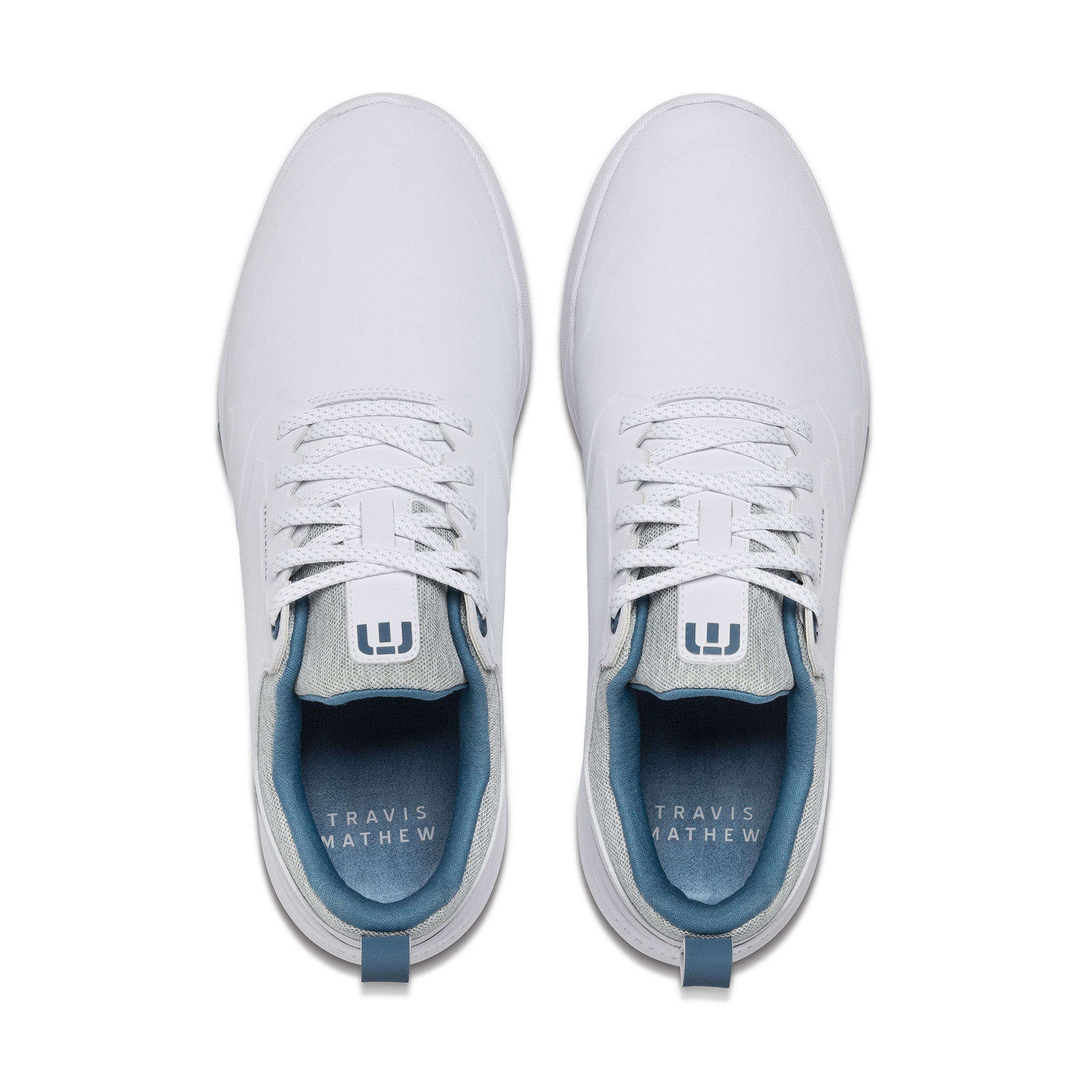 TravisMathew The Daily Pro Hybrid Plus Golf Shoes White/Blue