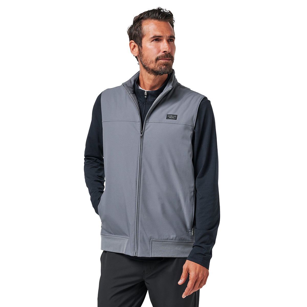 TravisMathew Wanderlust Full Zip Vest Quiet Shade