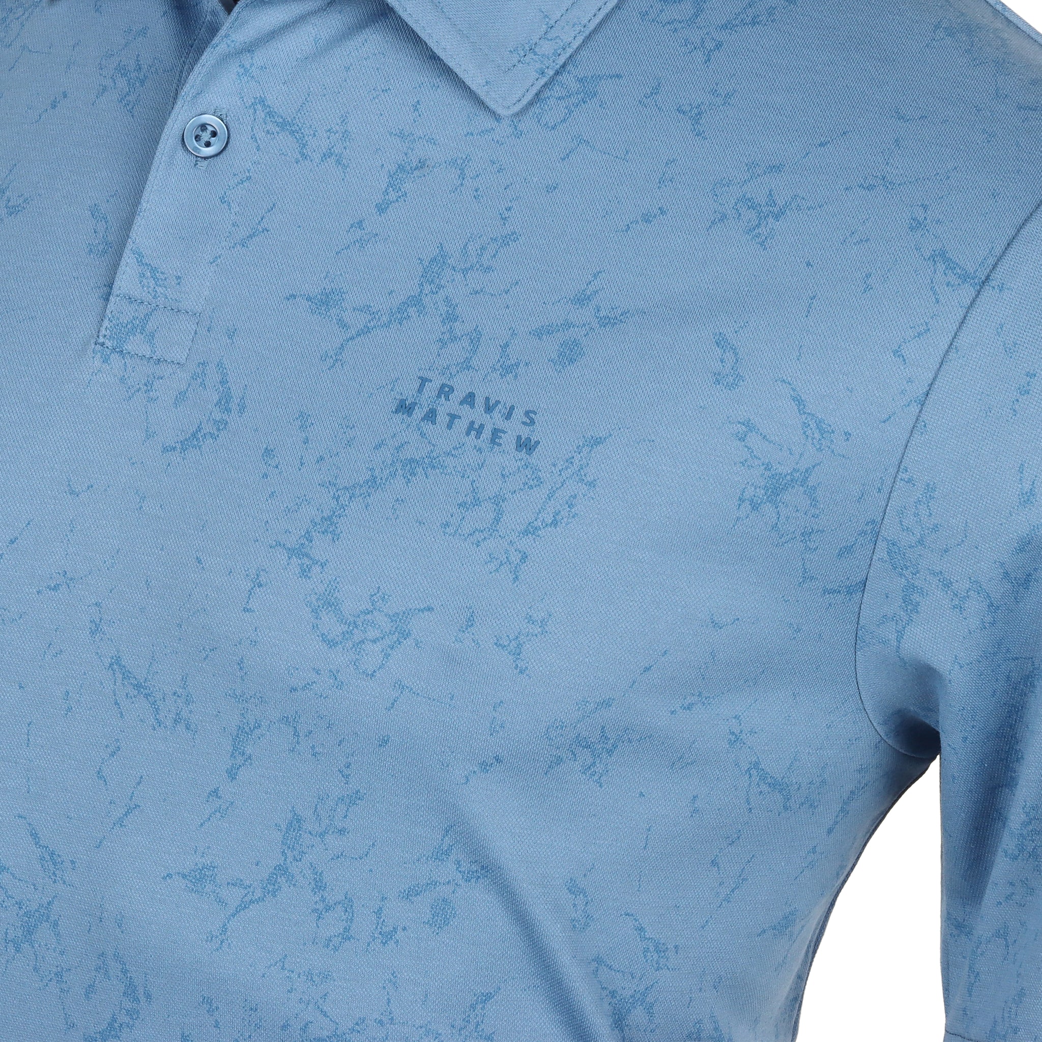 TravisMathew Warmer Tides Scoop Polo Shirt Coronet 