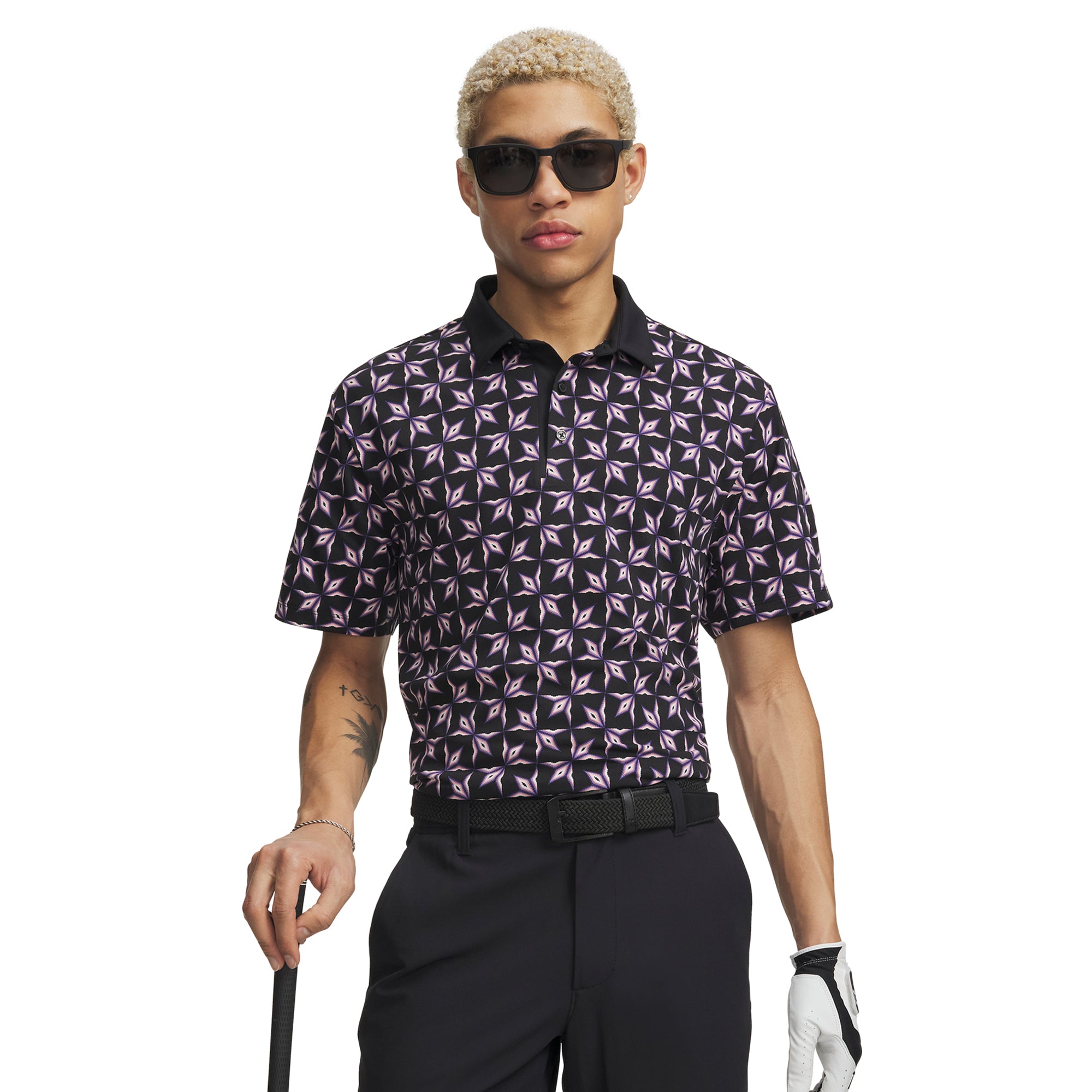 極美品 UNDER ARMOUR ウスターウォリアーズ ラガーシャツ YLG Under Armour ArmourDry Printed Shirt - Midnight Navy/White/Varsity