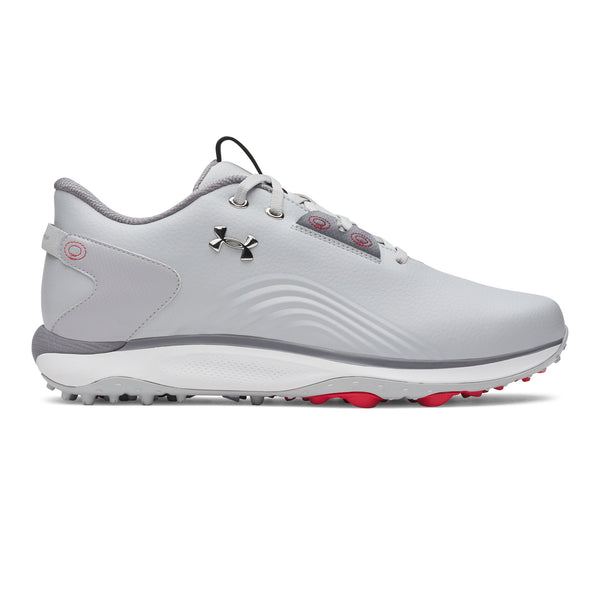 Under Armour ゴルフシューズ ホワイト/グレー Under Armour Drive Fade 2 SL Golf Shoes - Mod Grey/Metallic Silver