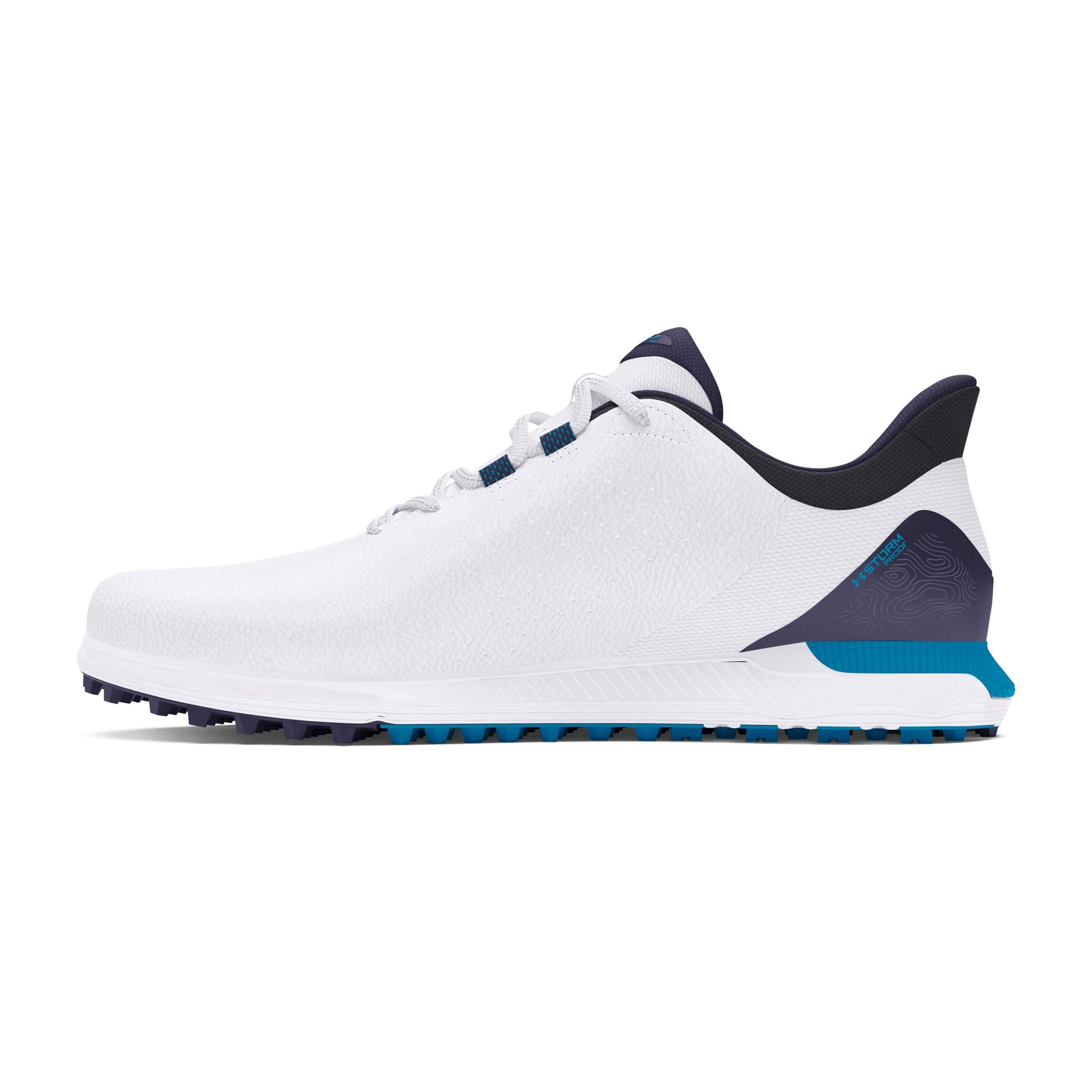 Under Armour Drive Fade SL Golf Shoes - White/Capri/Navy Under Armour Drive Fade SL Golf Shoes - White/Capri/Navy