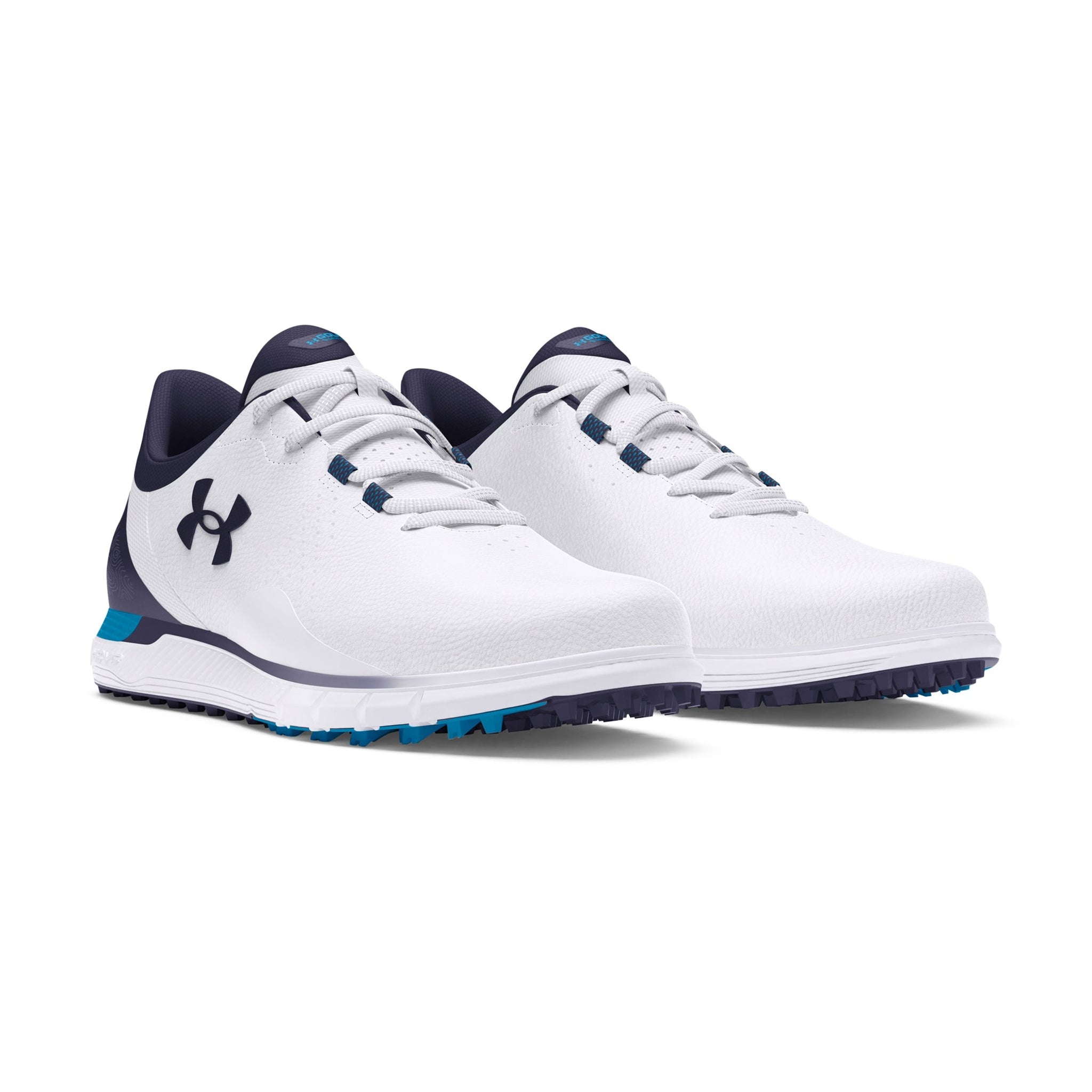 Under Armour Drive Fade SL Golf Shoes - White/Capri/Navy Under Armour Drive Fade SL Golf Shoes - White/Capri/Navy