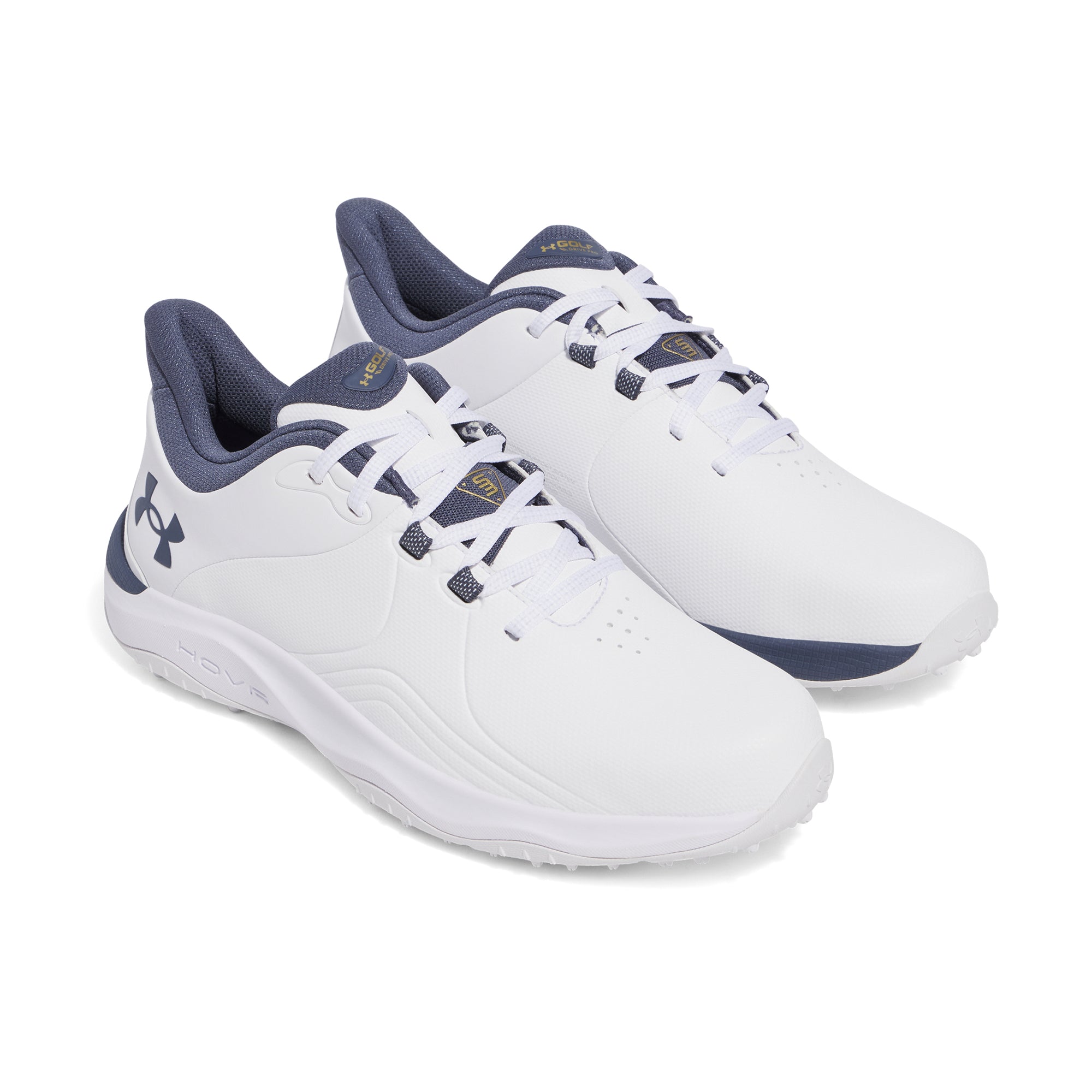 Under Armour Drive Pro SL E Golf Shoes White/Gold/Downpour Grey 102