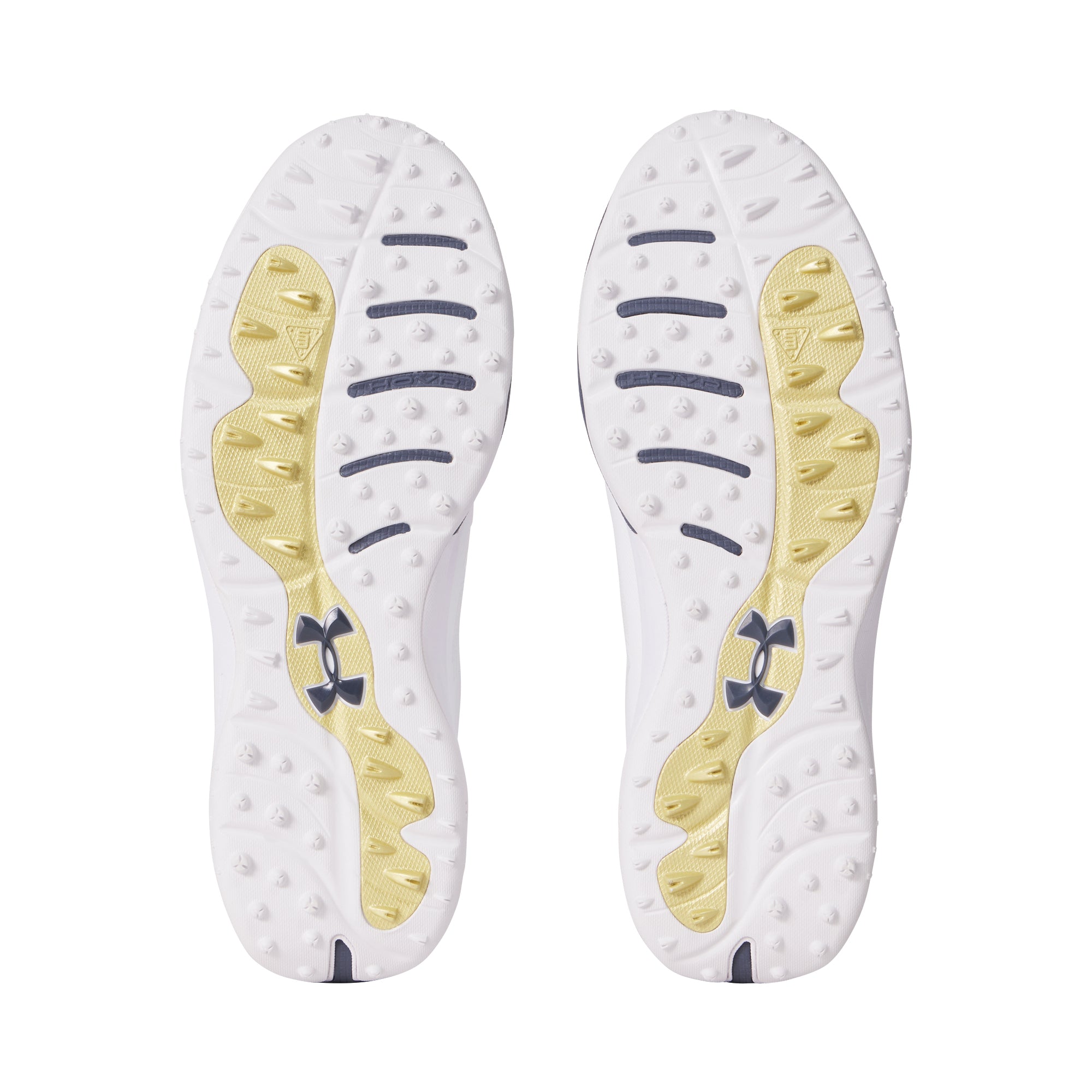 Under Armour Drive Pro SL E Golf Shoes White/Gold/Downpour Grey 102