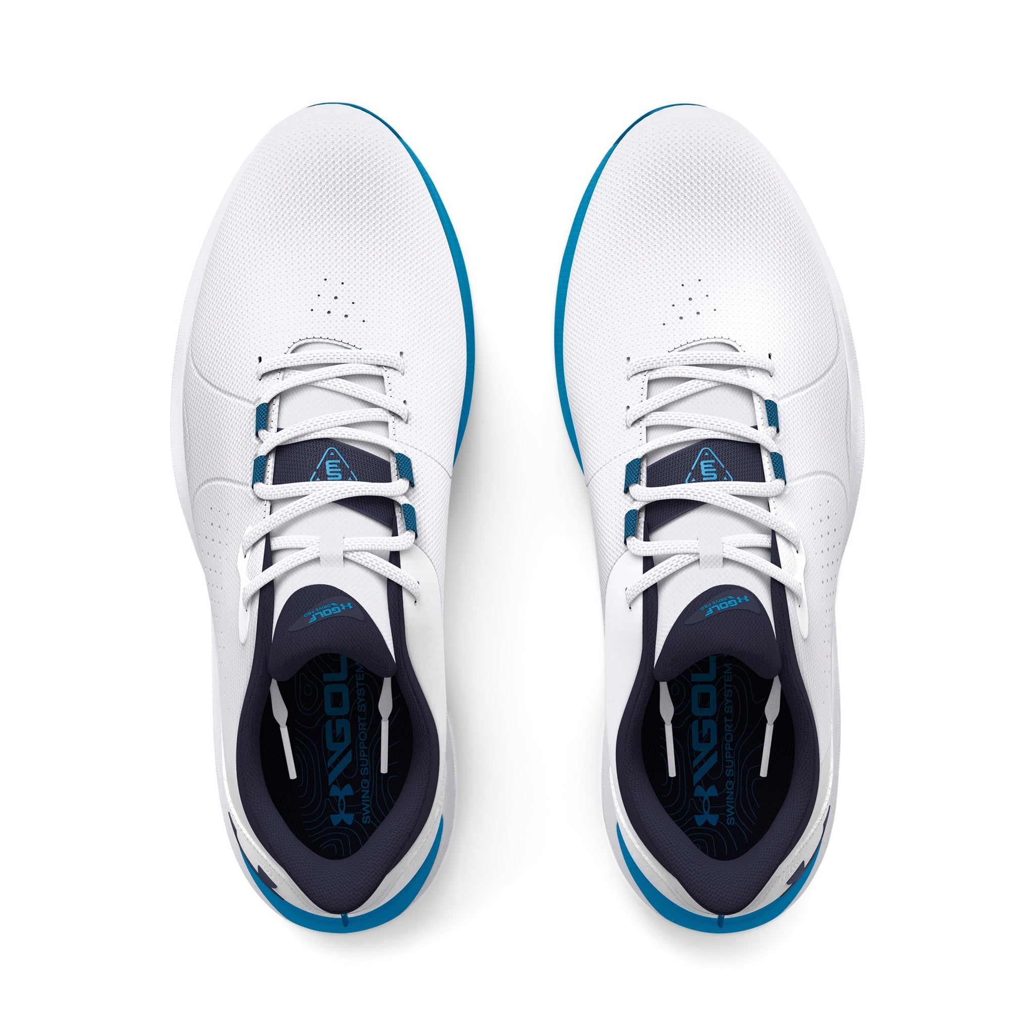 Under Armour Drive Pro E Golf Shoes White/Capri 101