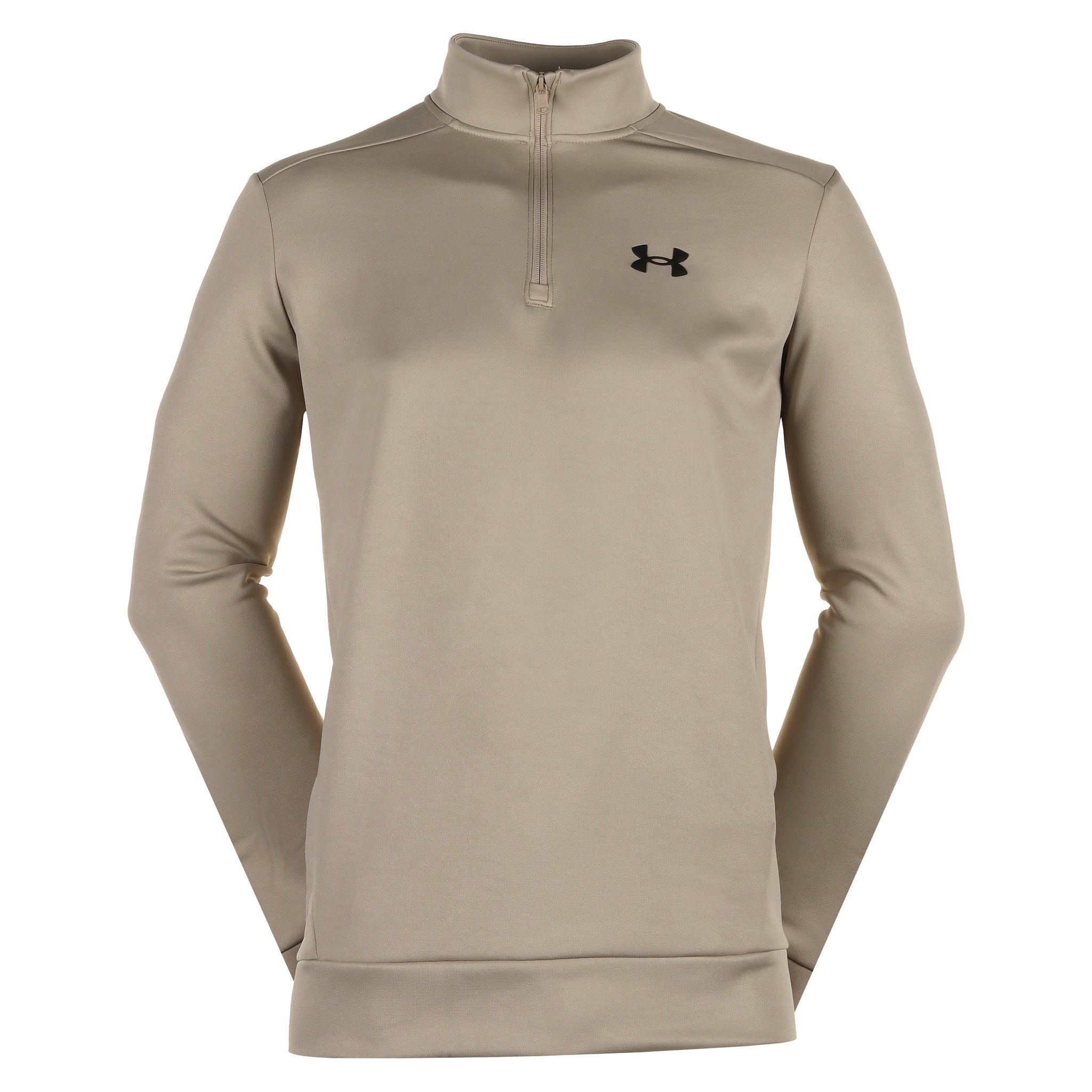 Under Armour Golf Armour Fleece 1 4 Zip 1373358 City Khaki Black