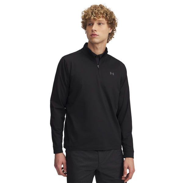 Under Armour Golf Drive 1/4 Zip Midlayer - Black/Castlerock