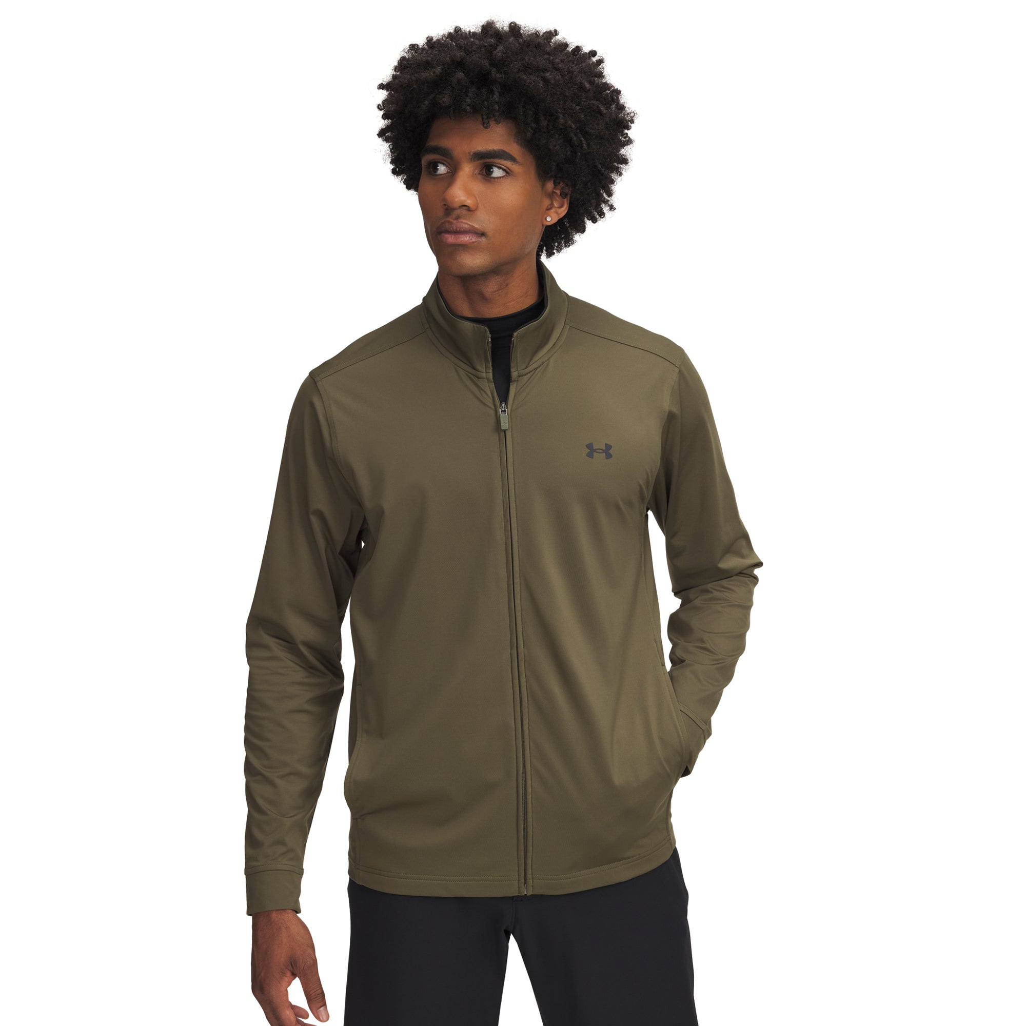 Under Armour Golf Drive Full Zip Midlayer - Downpour Grey 044