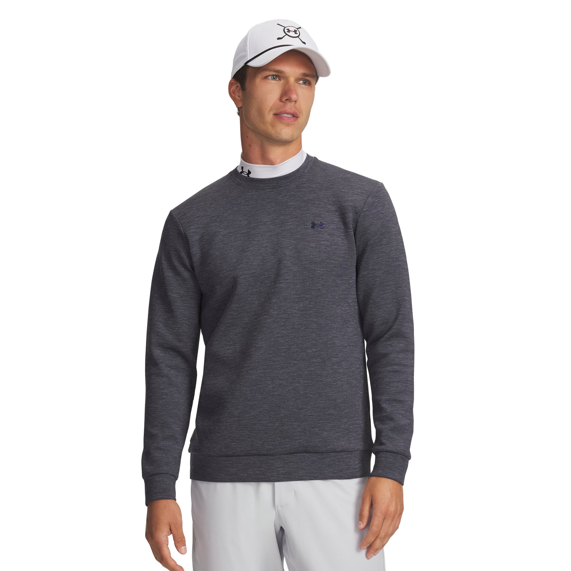 Under Armour Golf Drive Midlayer Crew Neck - Downpour Grey