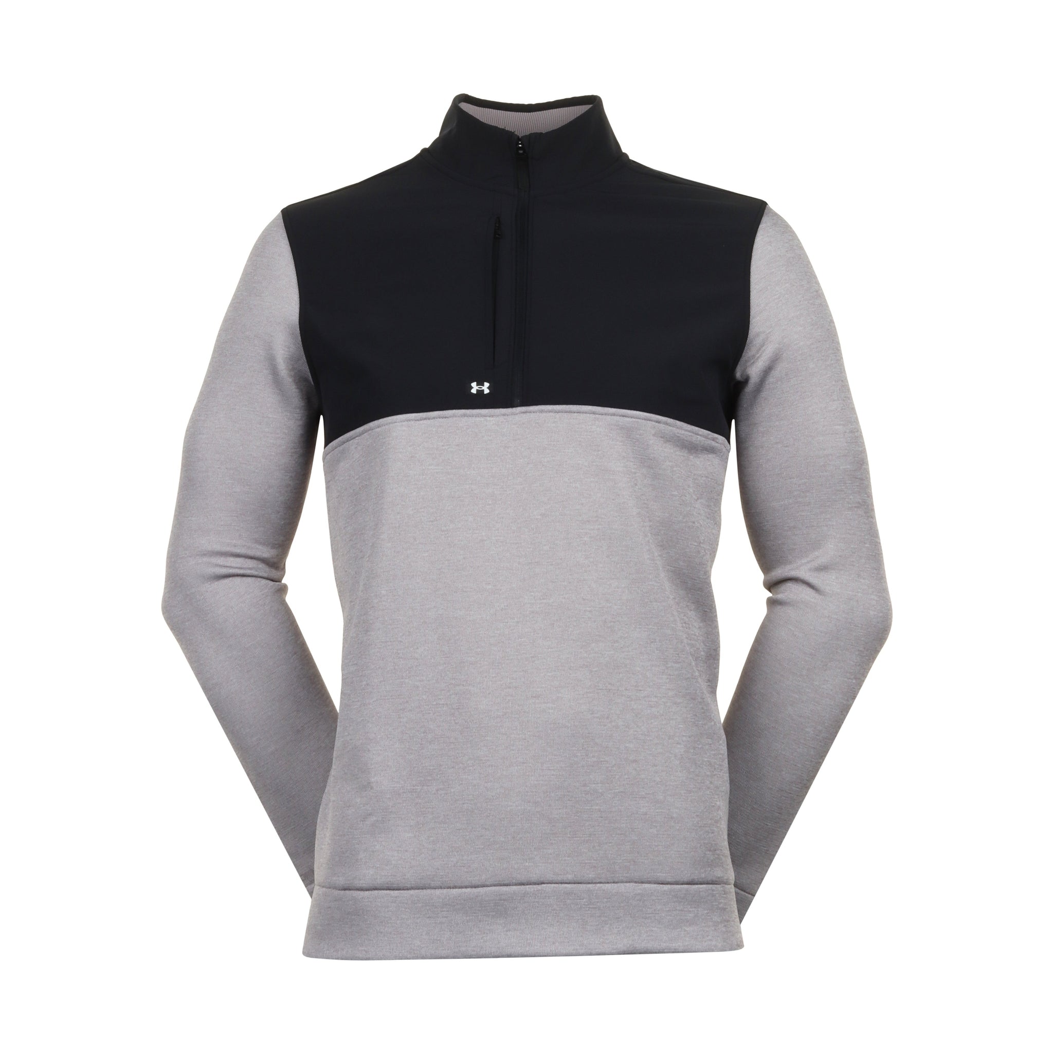 Under Armour Golf Drive Storm Sweater Fleece 1/2 Zip Tetra Grey 015