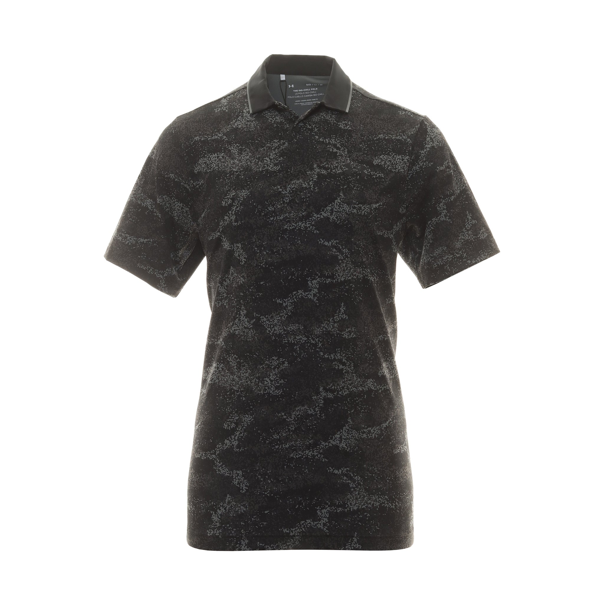 Under Armour Golf Iso Chill Edge Shirt 1377365 Black Pitch Grey 001 Function18 Restrictedgs