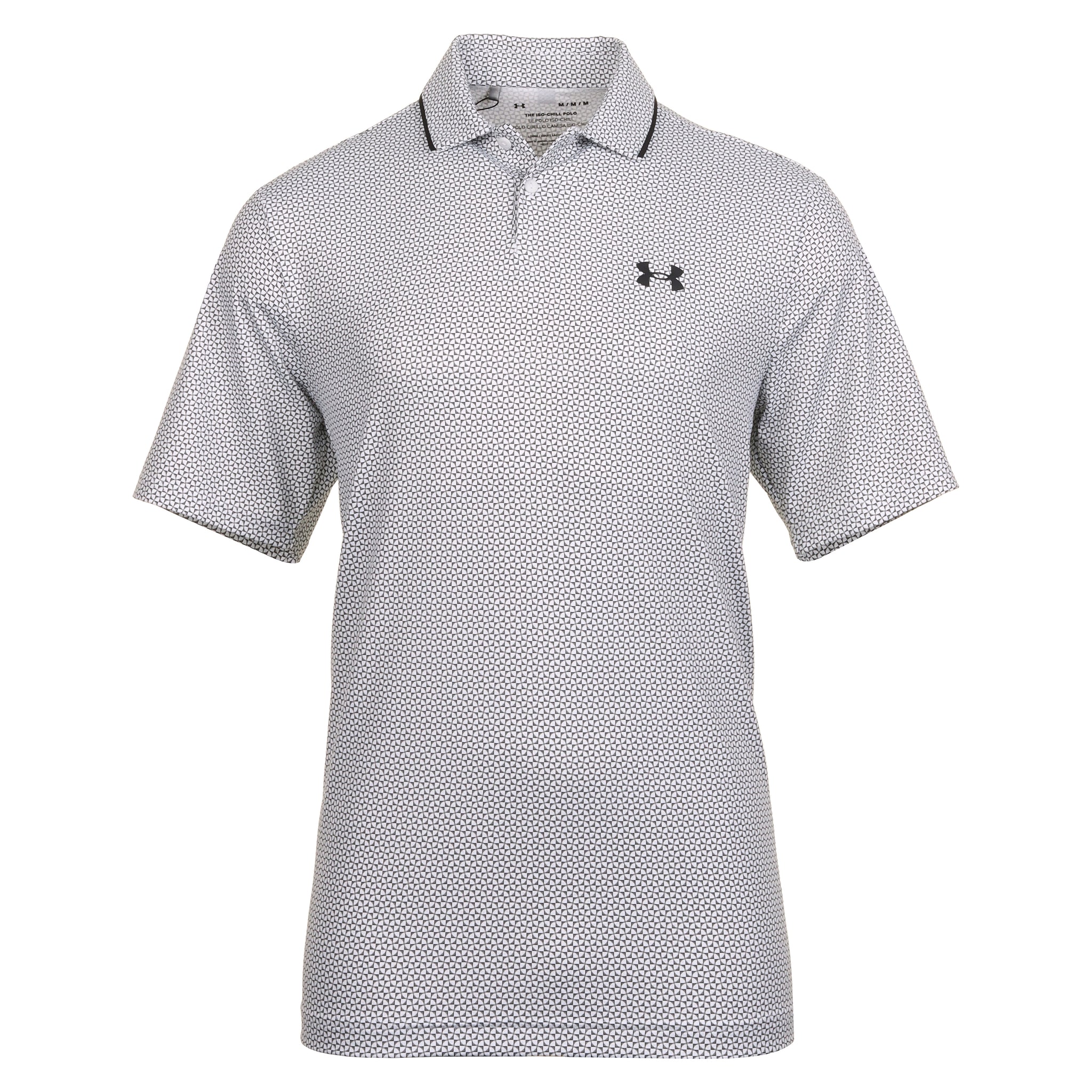 Under Armour Golf Iso-Chill Verge Shirt 1377366 White Halo Grey Black 102
