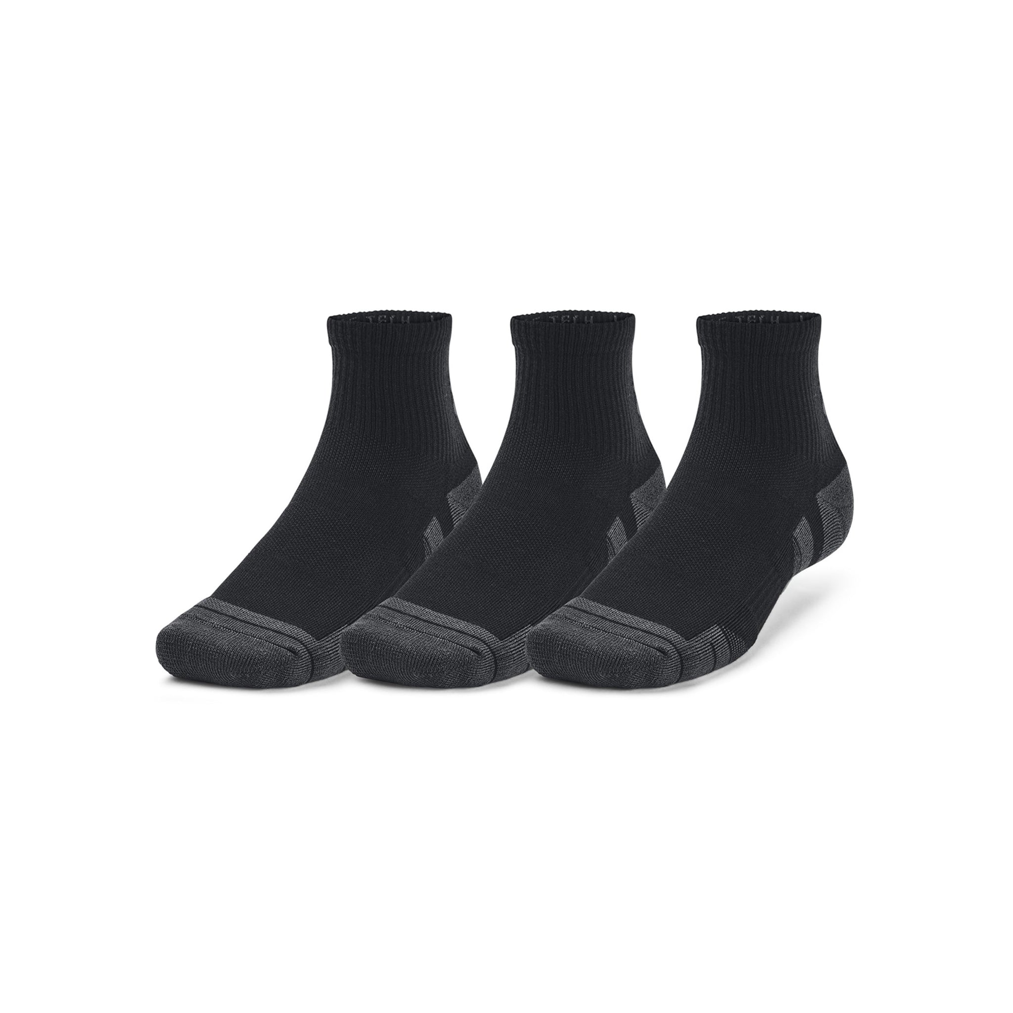Under Armour Golf Performance Tech Quarter Sock - 3 Pack Black 001