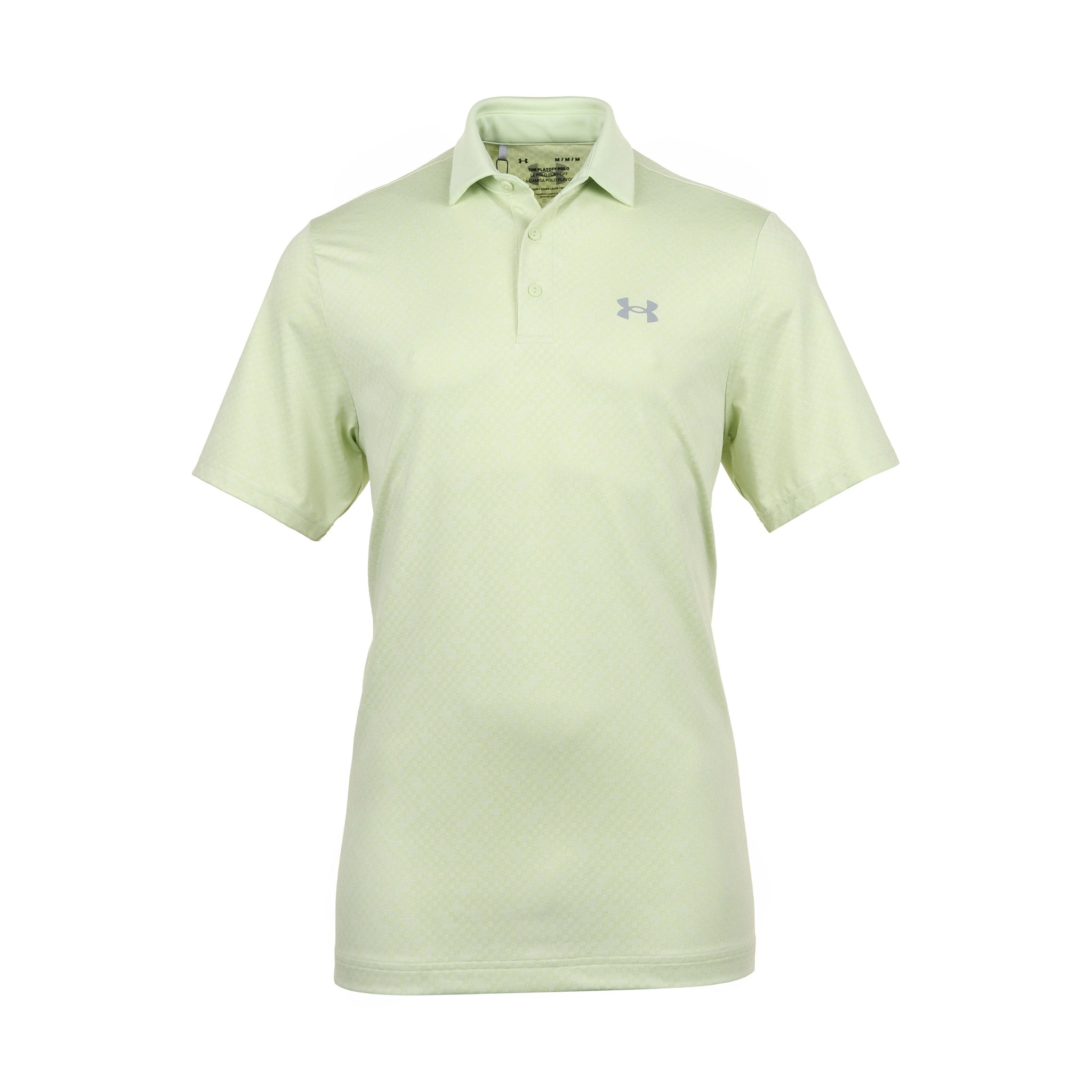 Under Armour Playoff 3.0 Check Jacquard Golf Polo Shirt - Retro Green