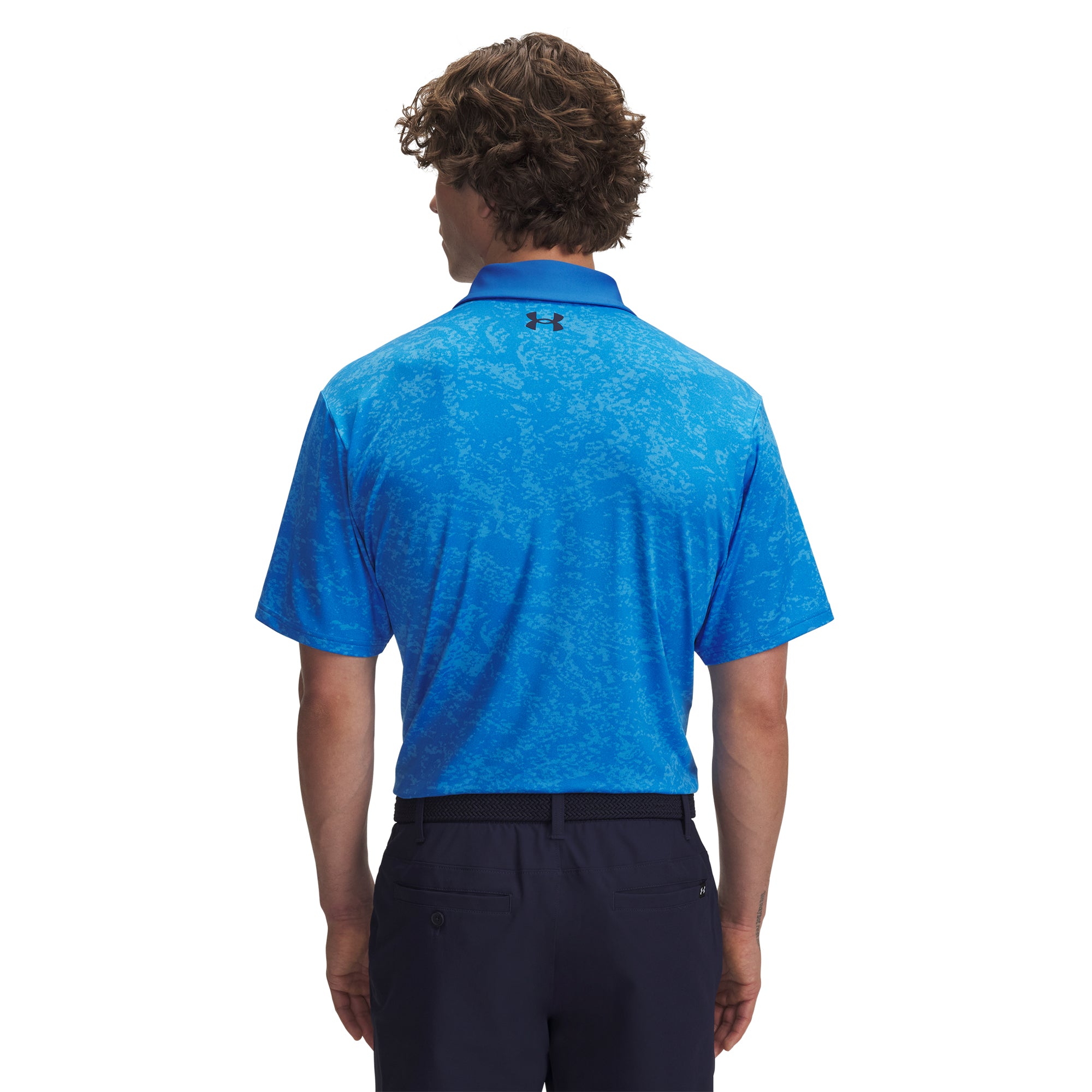 Under Armour Golf Playoff 3.0 Printed Shirt - Blue Atlantis/Viral Blue ...