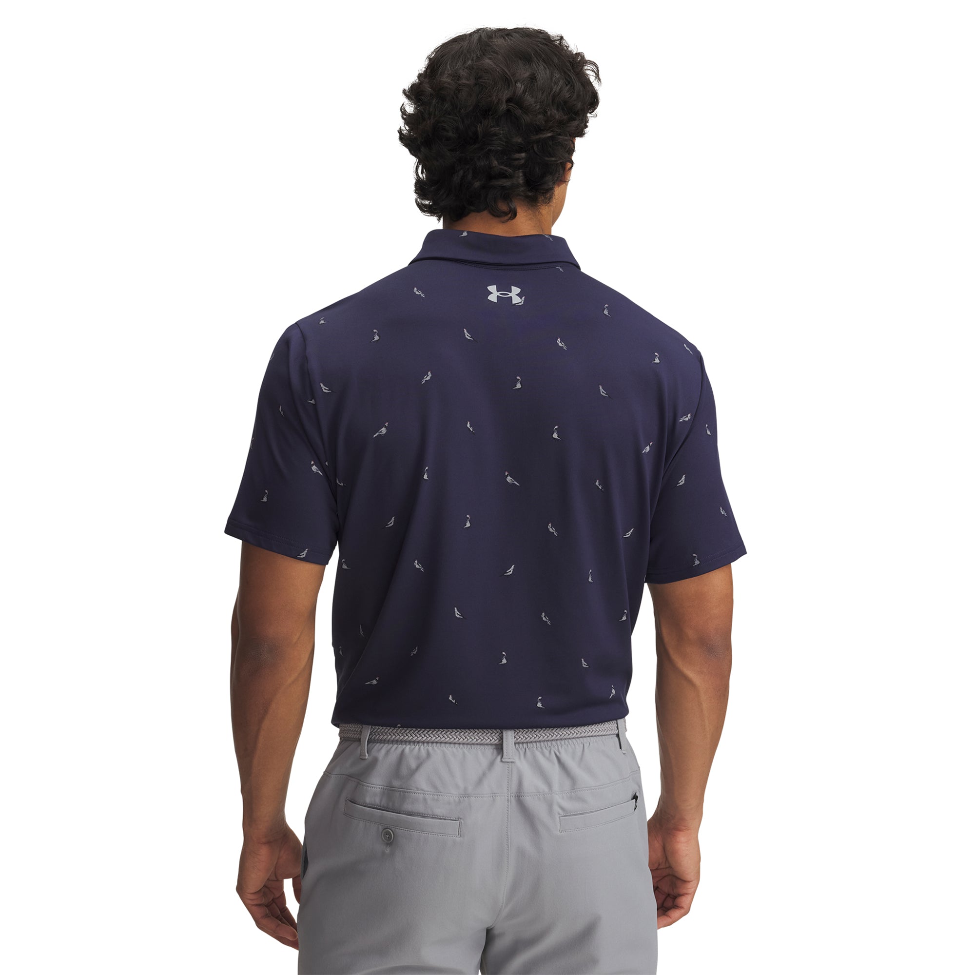 Under Armour Golf Playoff 3.0 Printed Shirt - Midnight Navy/Steel 423 ...