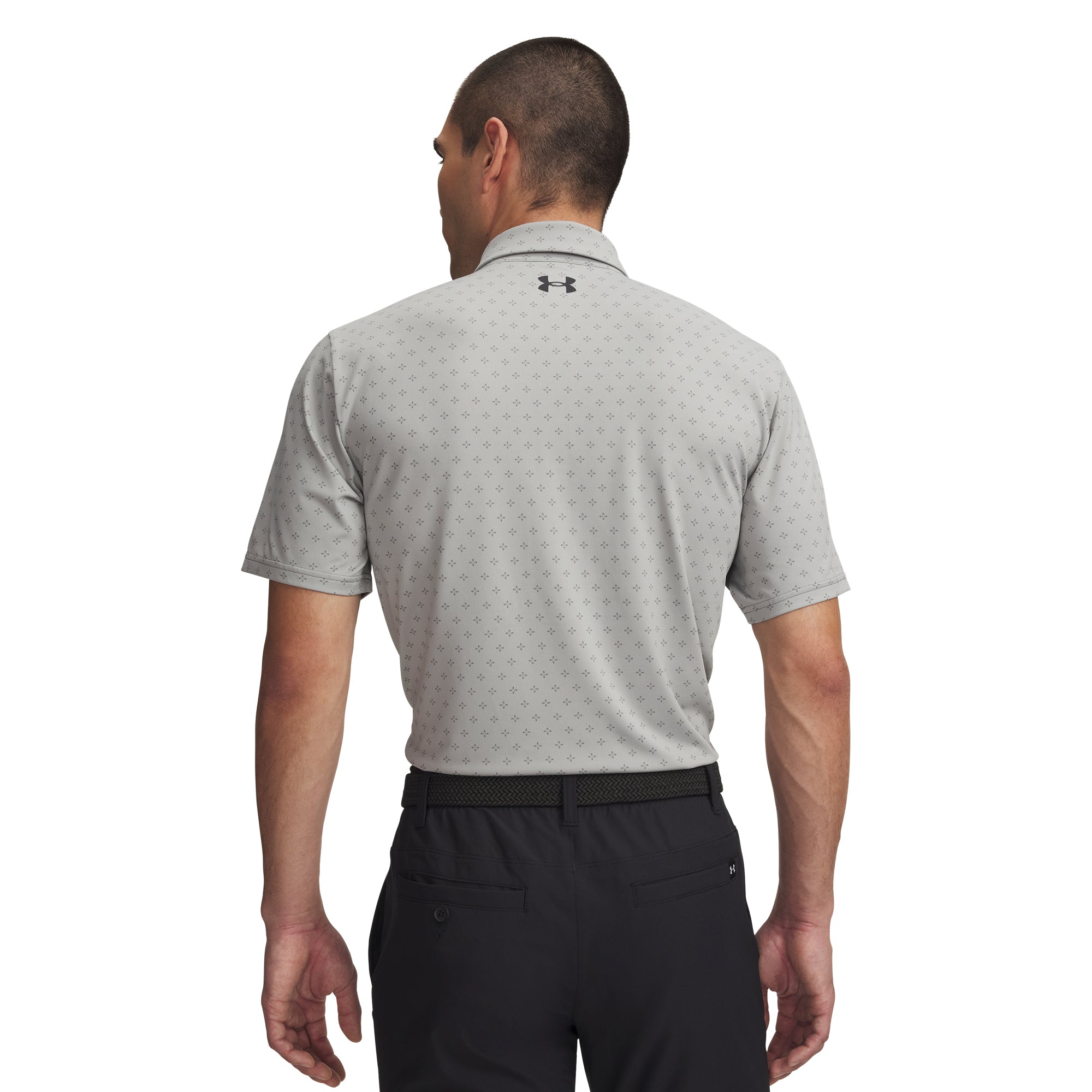 Under Armour Golf Playoff 3.0 Printed Shirt - Clay Green Titanium Black ...