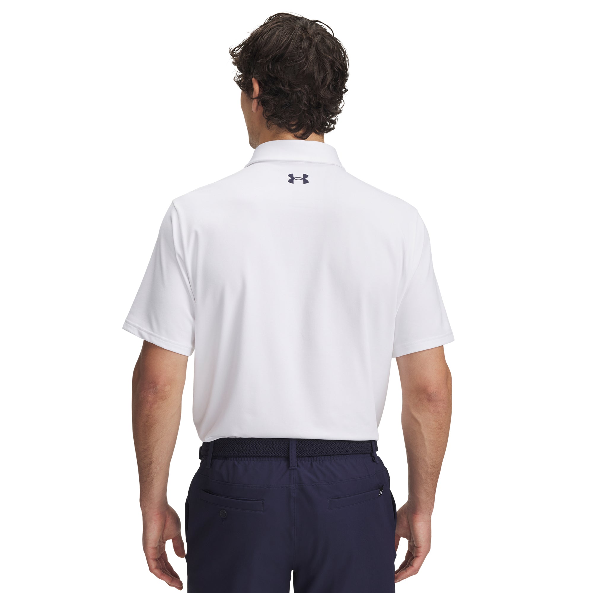 Under Armour Golf Playoff 3.0 Shirt White/Team Kelly Green/Midnight Navy