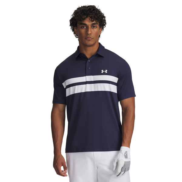Under Armour ラガーシャツ Lサイズ ホワイト/ネイビー Under-Armour-Golf-Playoff-3.0-