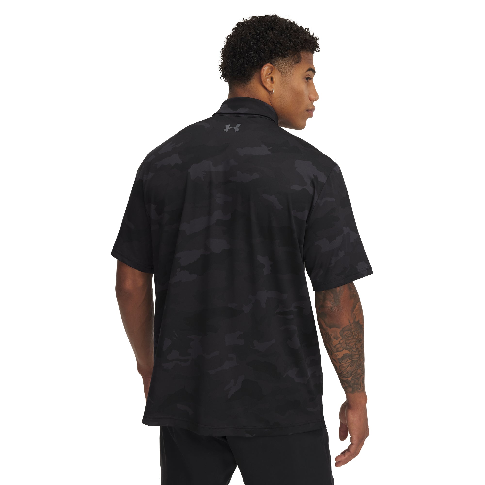 Under Armour Golf Playoff 3.0 Printed Shirt Black/Castlerock 012