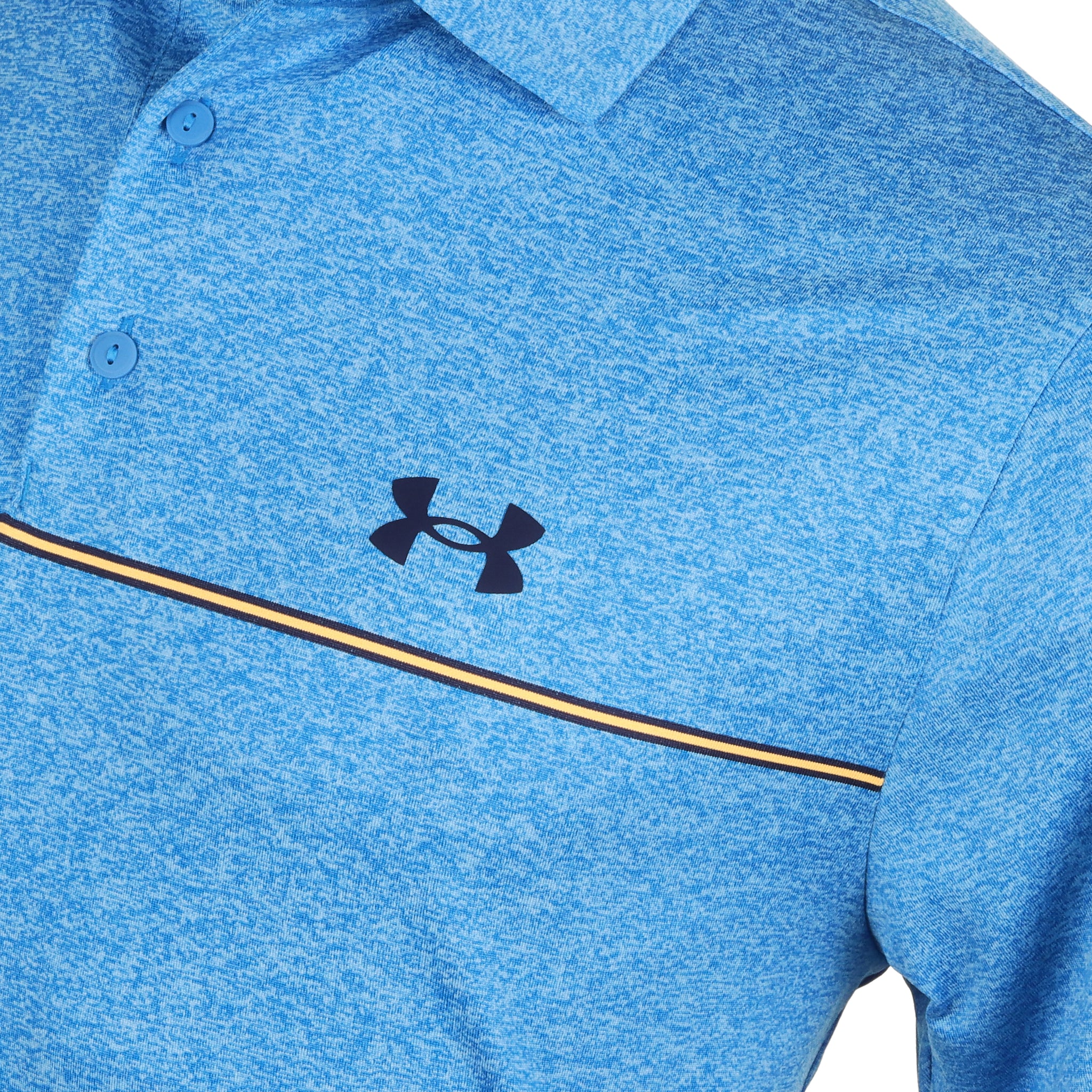Under Armour Golf Playoff 3.0 Stripe Shirt Photon Blue/Nova Orange 406