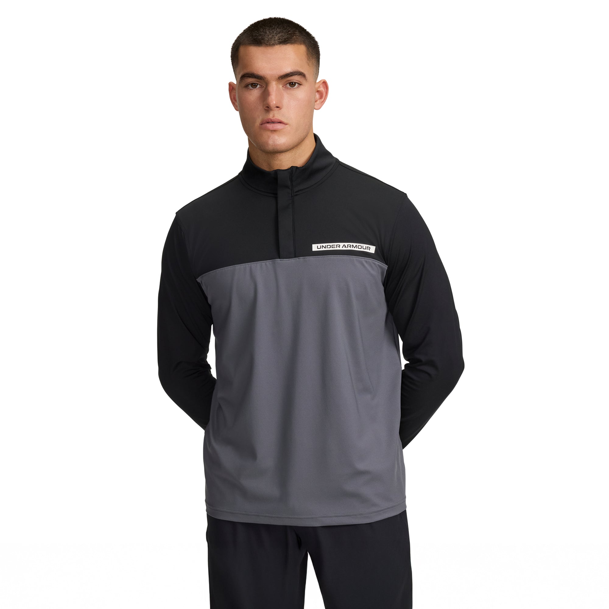 Under Armour Golf T2G 1/4 Zip - Black/Anthracite/Fire