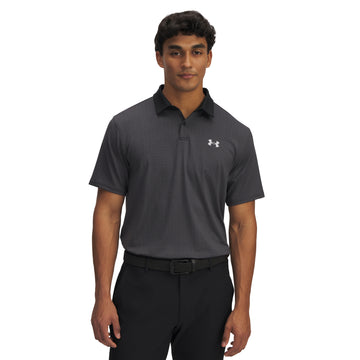 Under Armour Golf T2G Printed Shirt Black/Halo Grey 004