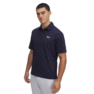 Under Armour Golf T2G Printed Shirt Midnight Navy/White 413