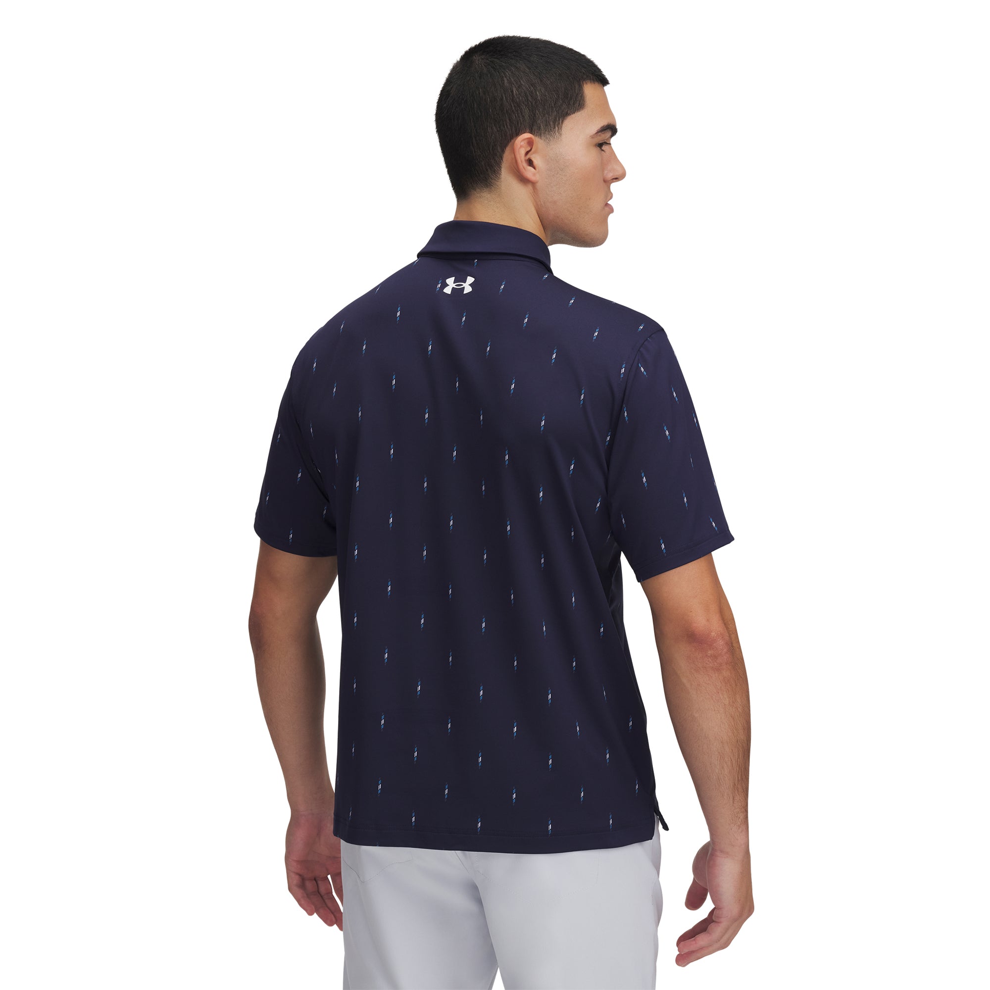 Under Armour Golf T2G Printed Shirt Midnight Navy/White 413